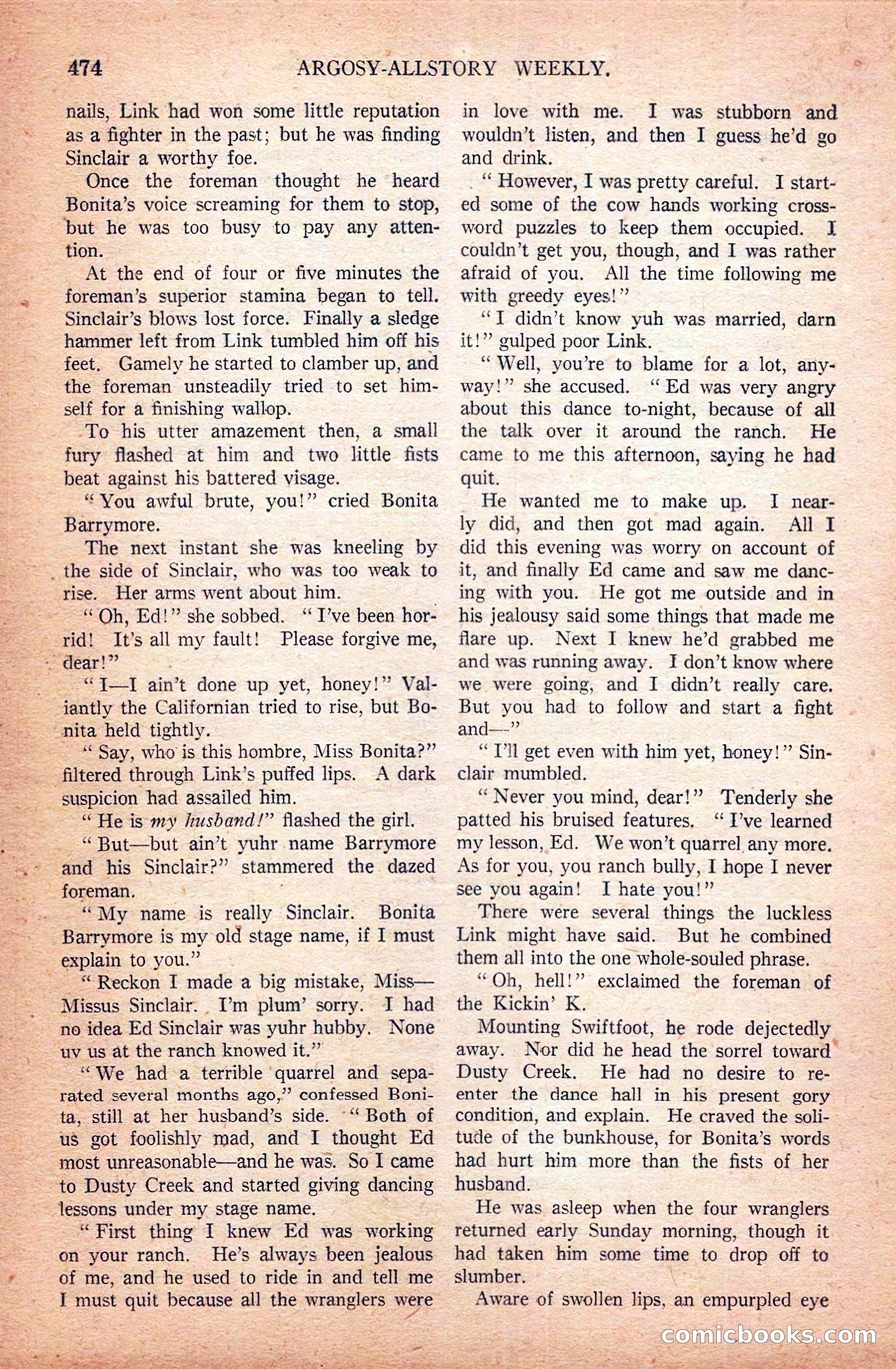 Argosy All-Story Weekly — page 164 of 172