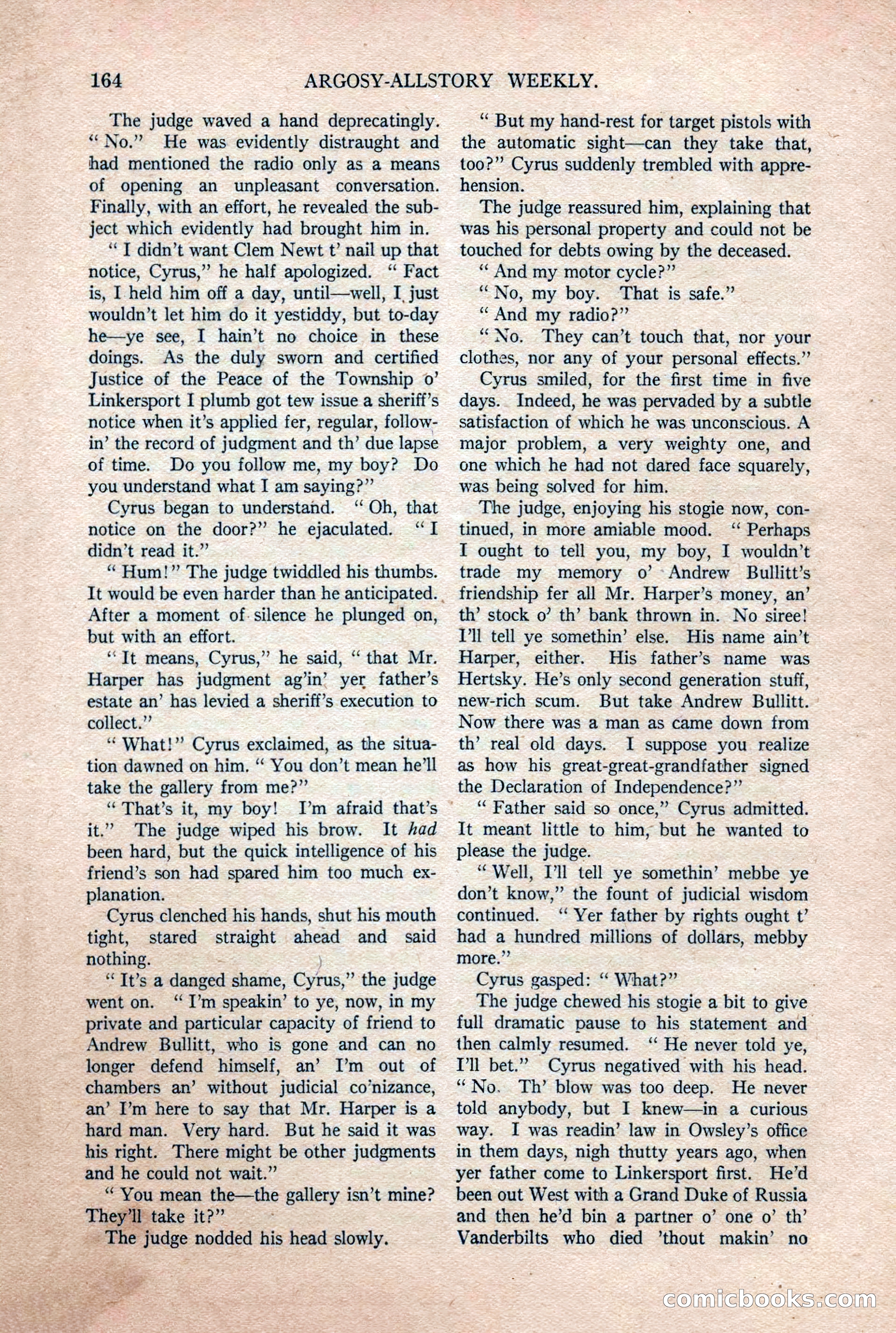Argosy All-Story Weekly, July 11, 1925 — page 10 of 168