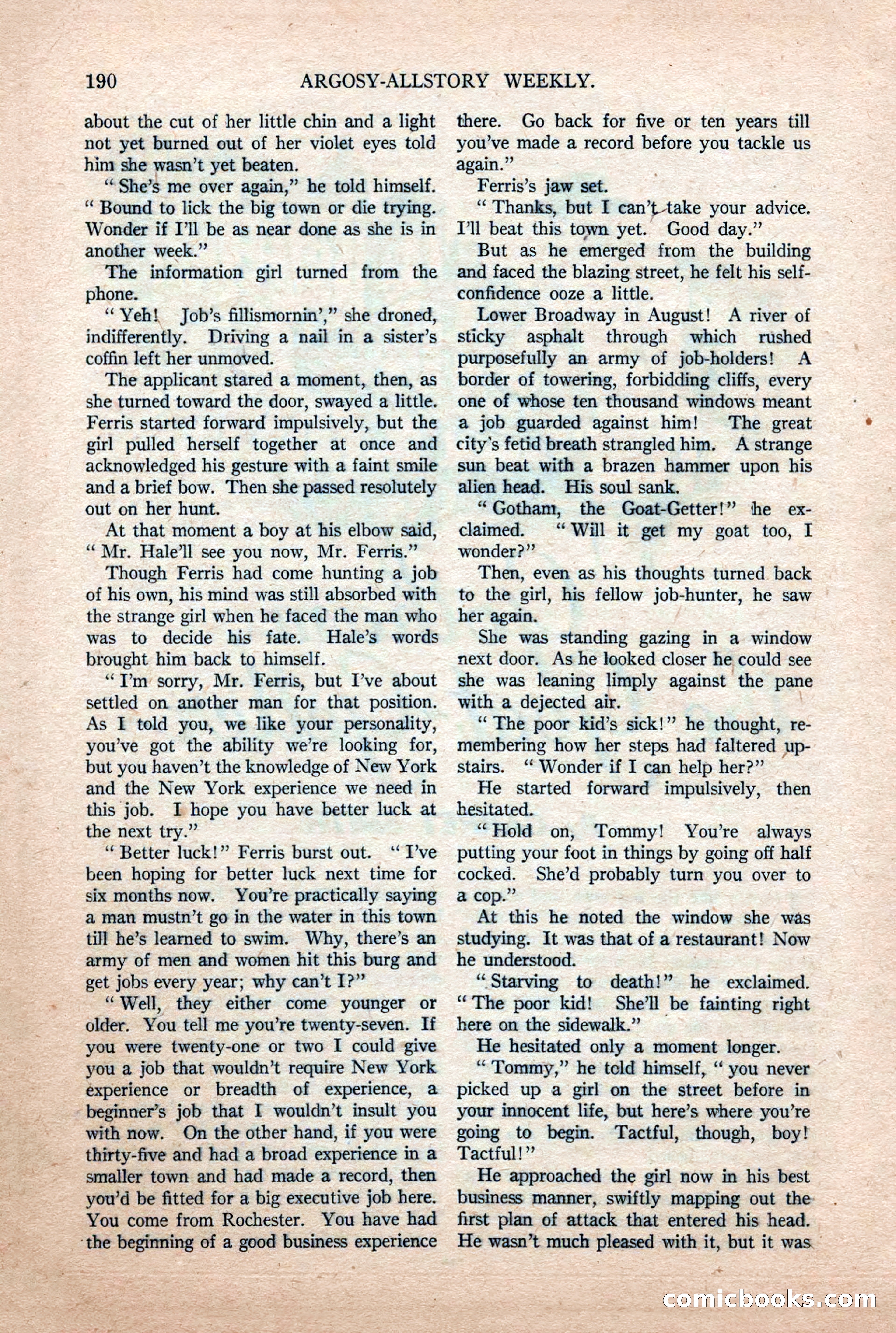Argosy All-Story Weekly, July 11, 1925 — page 36 of 168