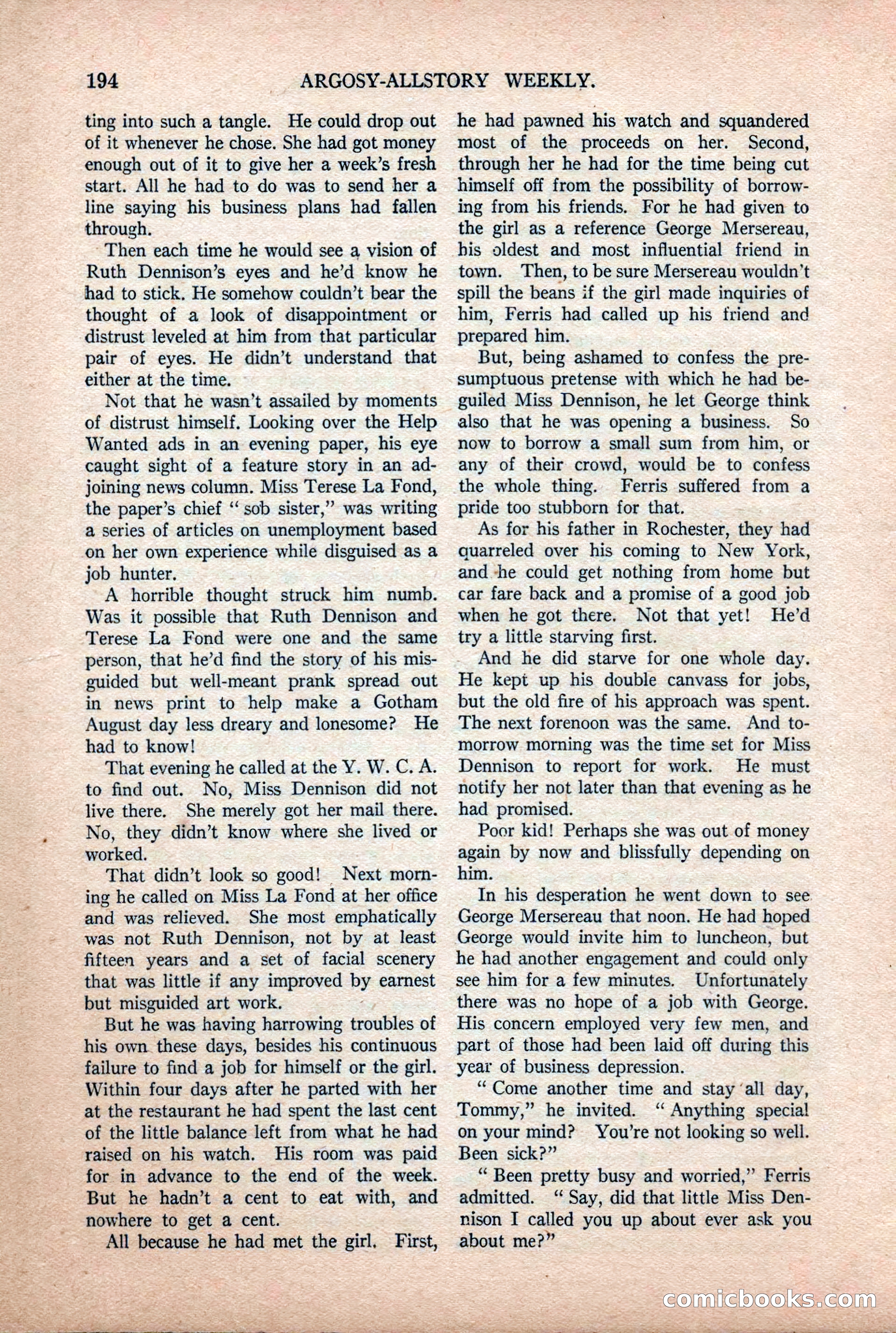 Argosy All-Story Weekly, July 11, 1925 — page 40 of 168
