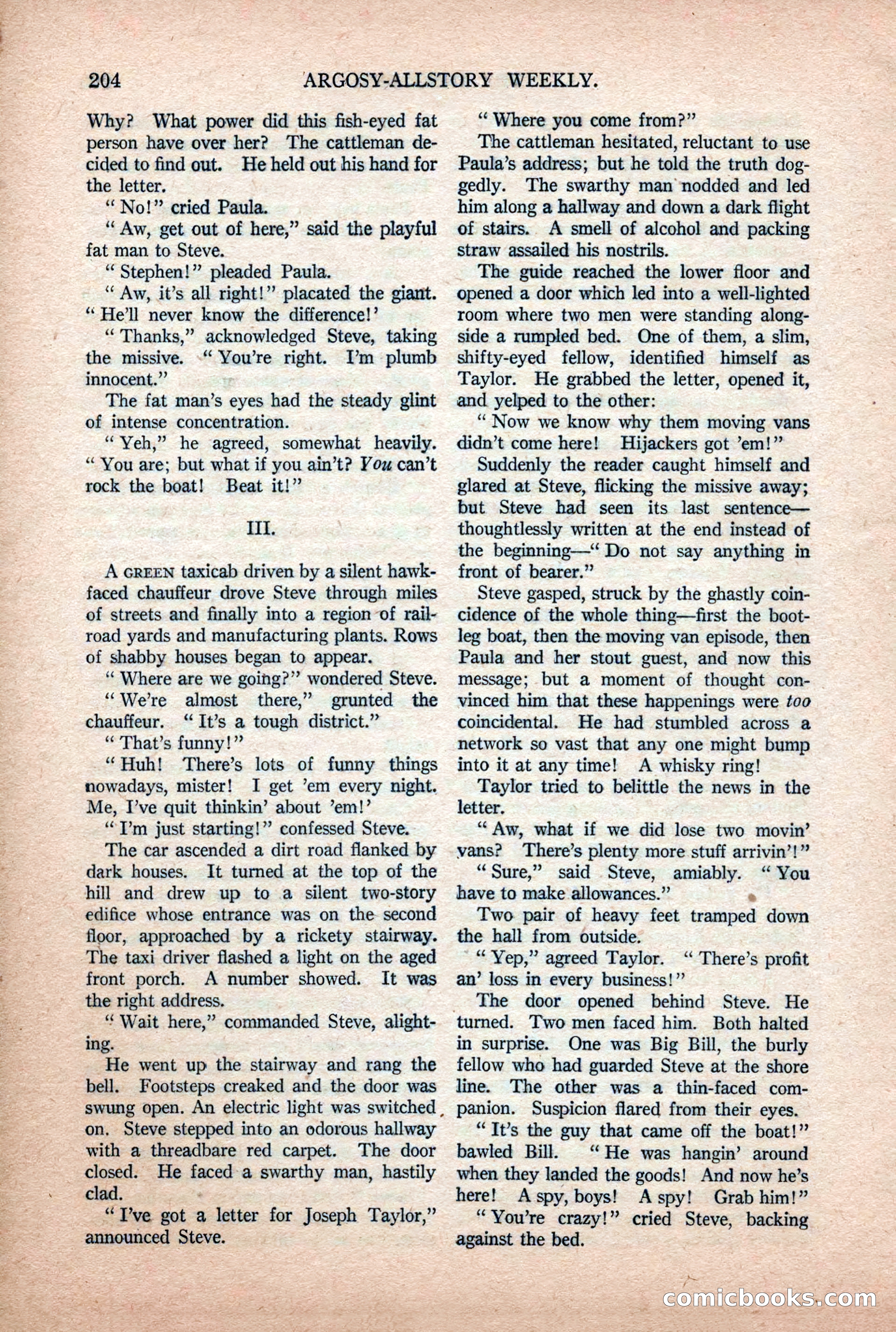 Argosy All-Story Weekly, July 11, 1925 — page 50 of 168