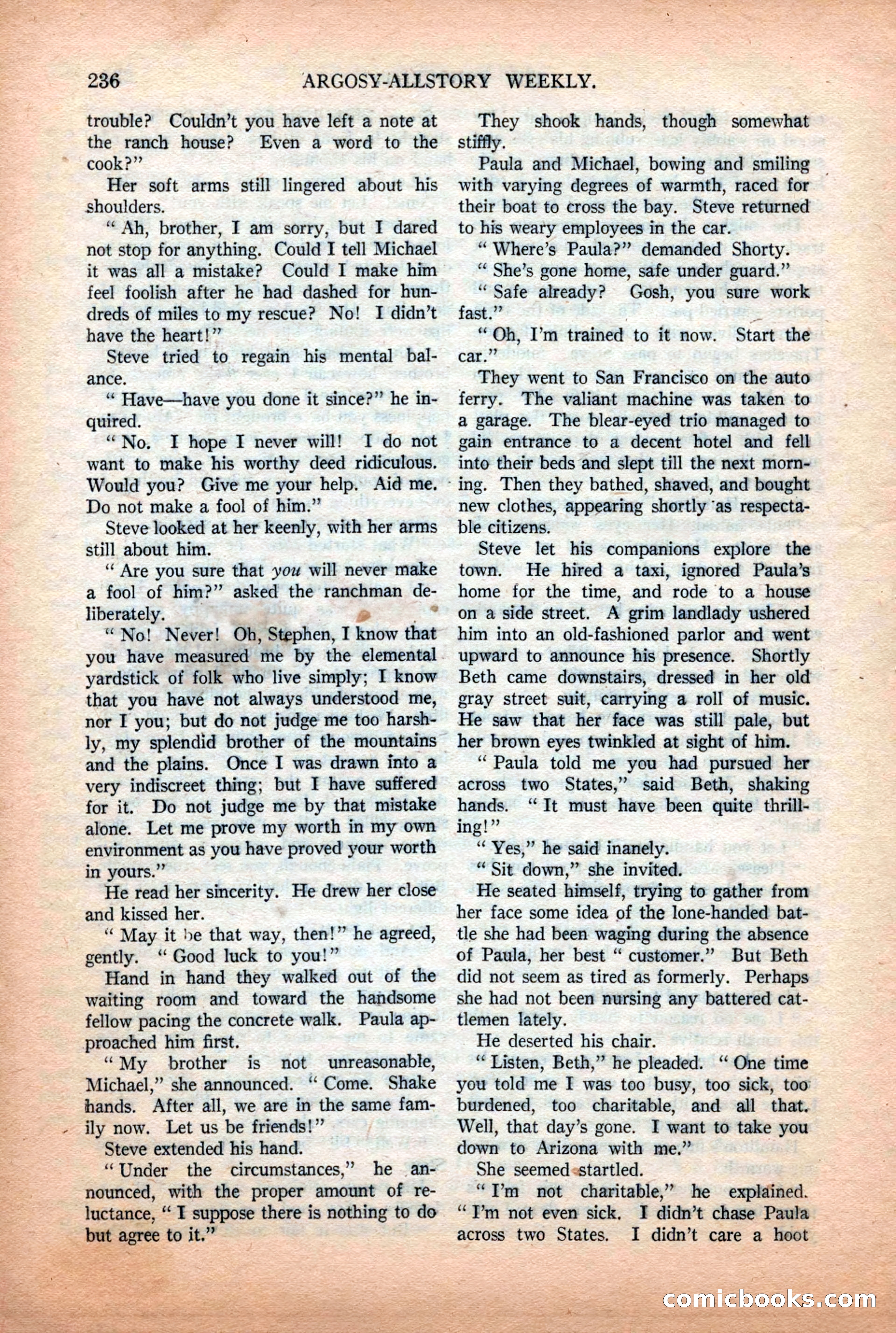 Argosy All-Story Weekly, July 11, 1925 — page 82 of 168