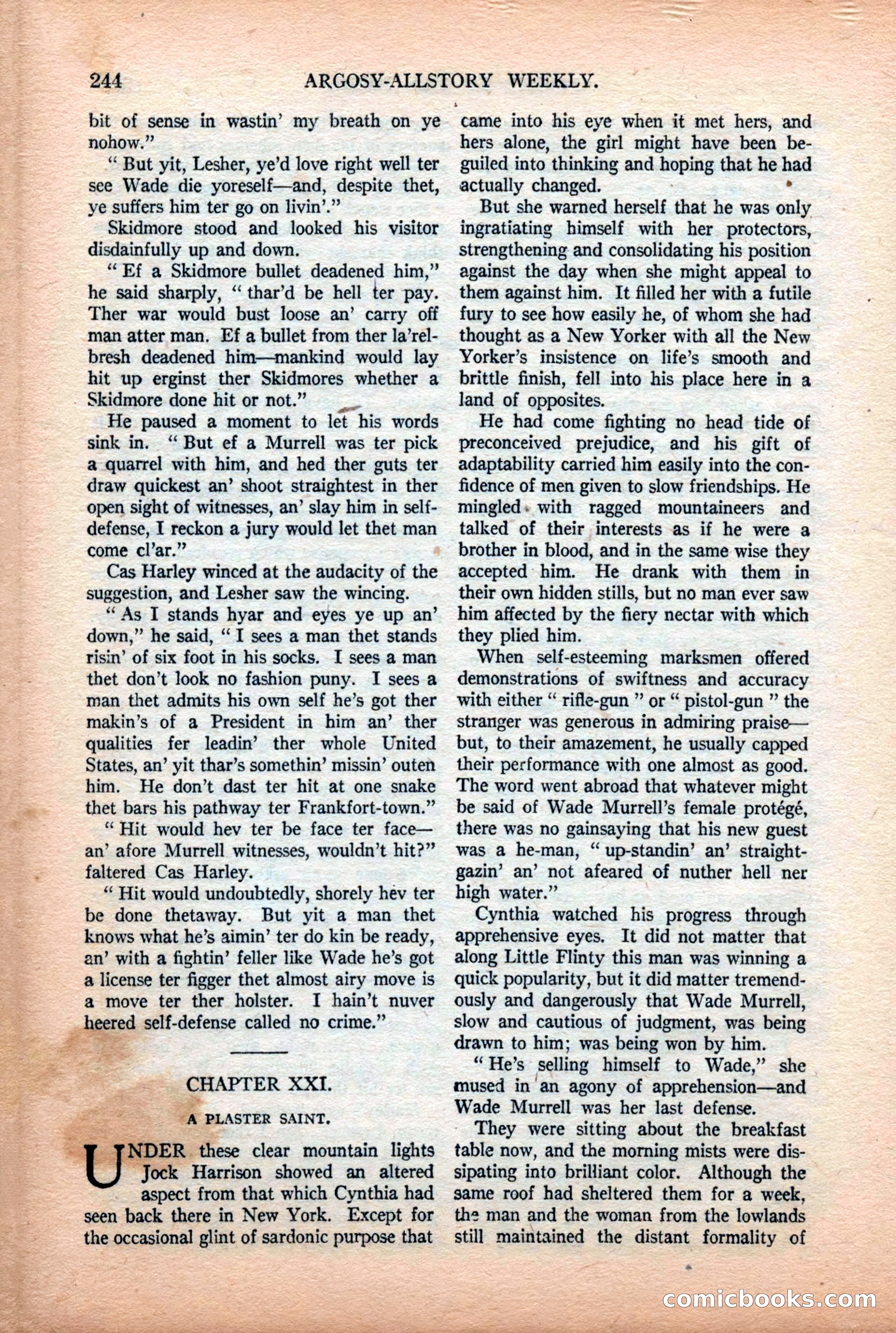 Argosy All-Story Weekly, July 11, 1925 — page 90 of 168