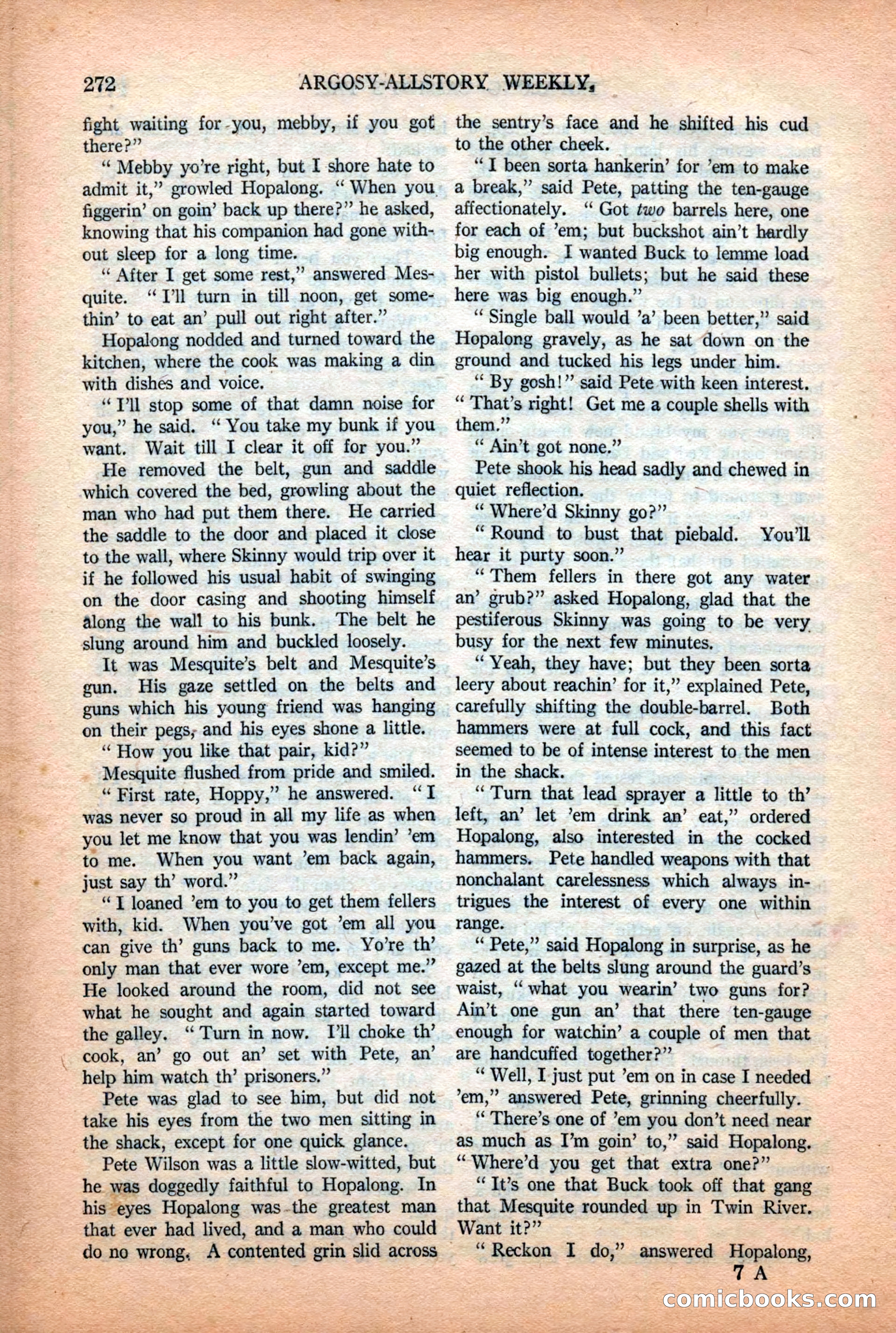 Argosy All-Story Weekly, July 11, 1925 — page 118 of 168