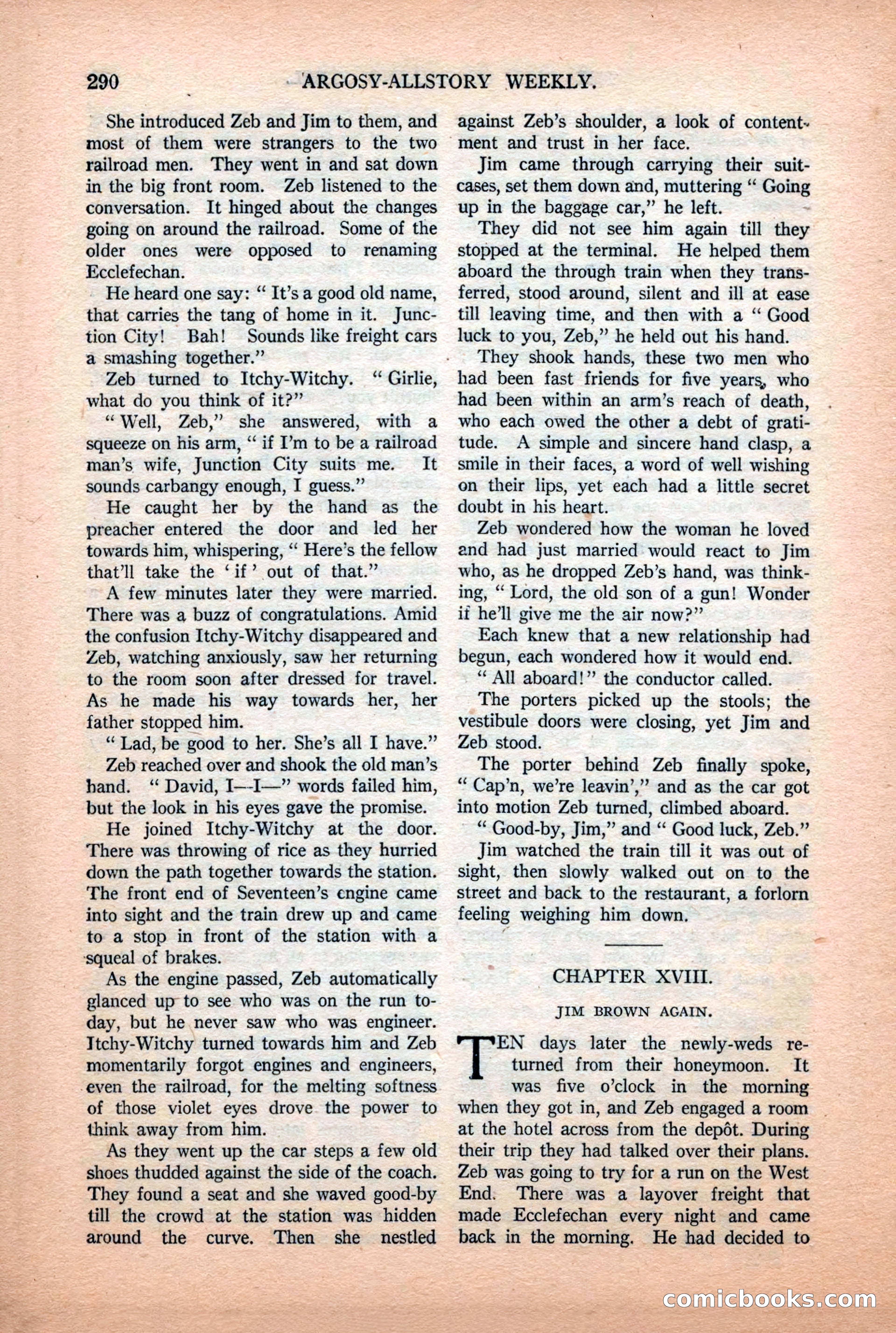 Argosy All-Story Weekly, July 11, 1925 — page 136 of 168