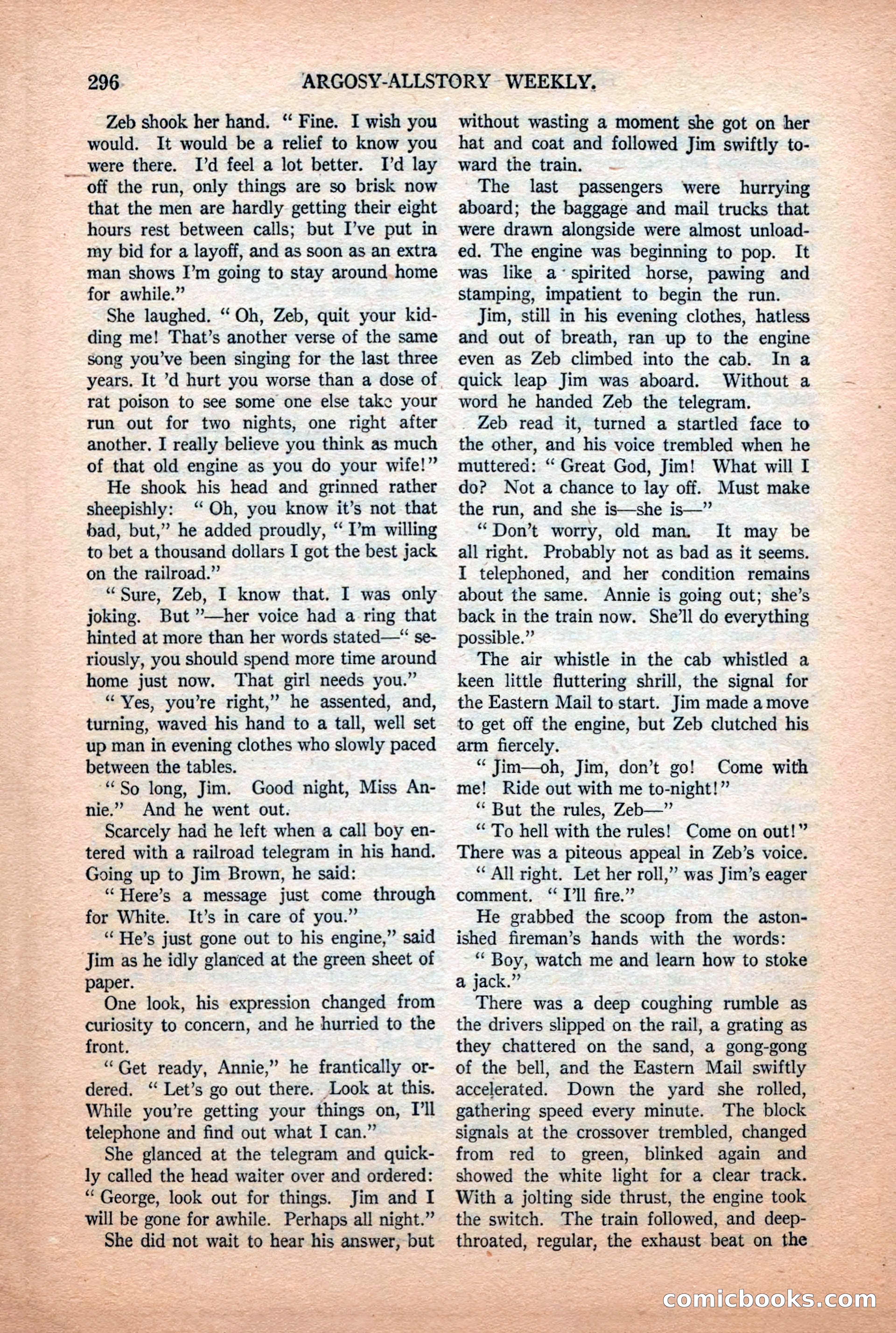 Argosy All-Story Weekly, July 11, 1925 — page 142 of 168