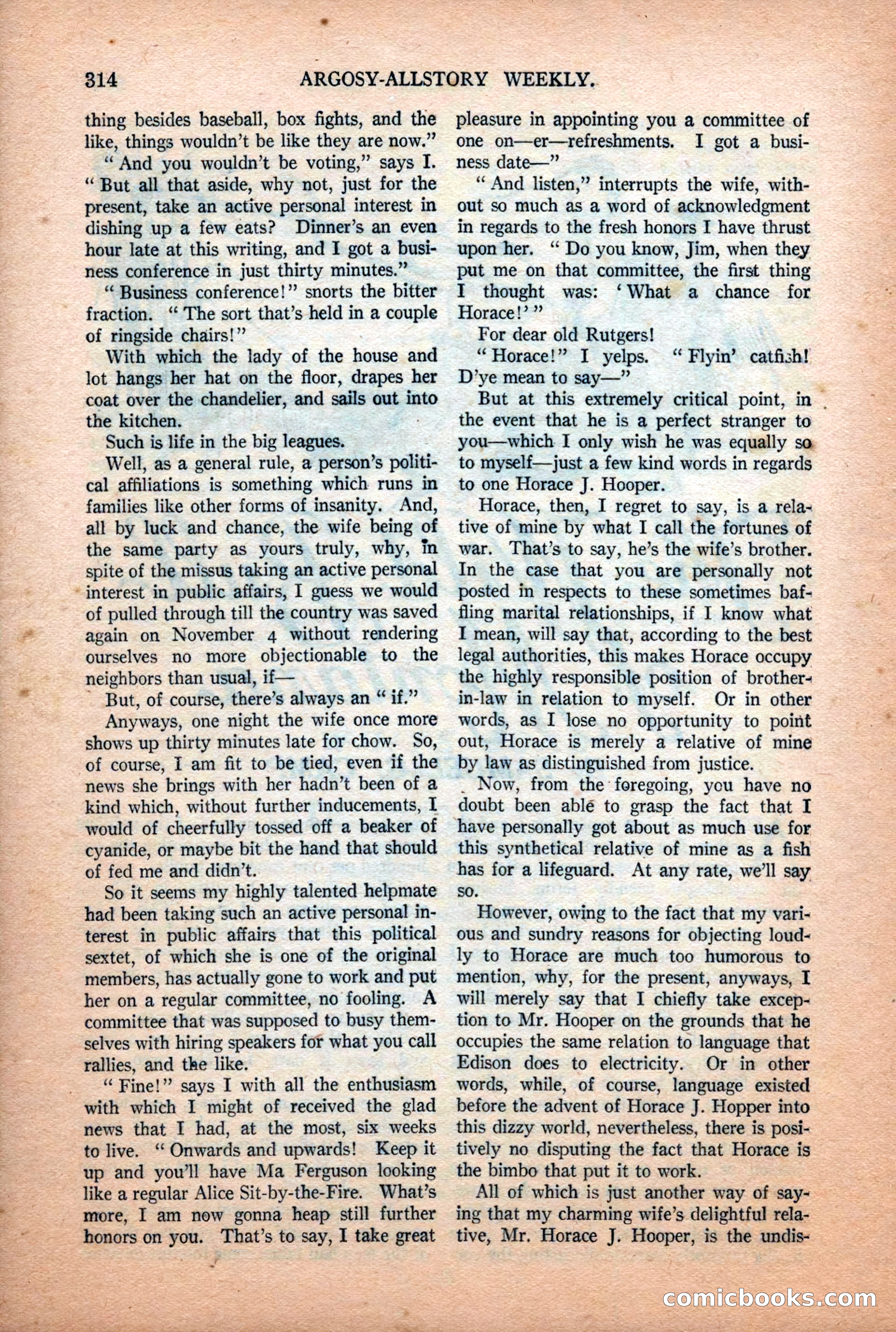 Argosy All-Story Weekly, July 11, 1925 — page 160 of 168
