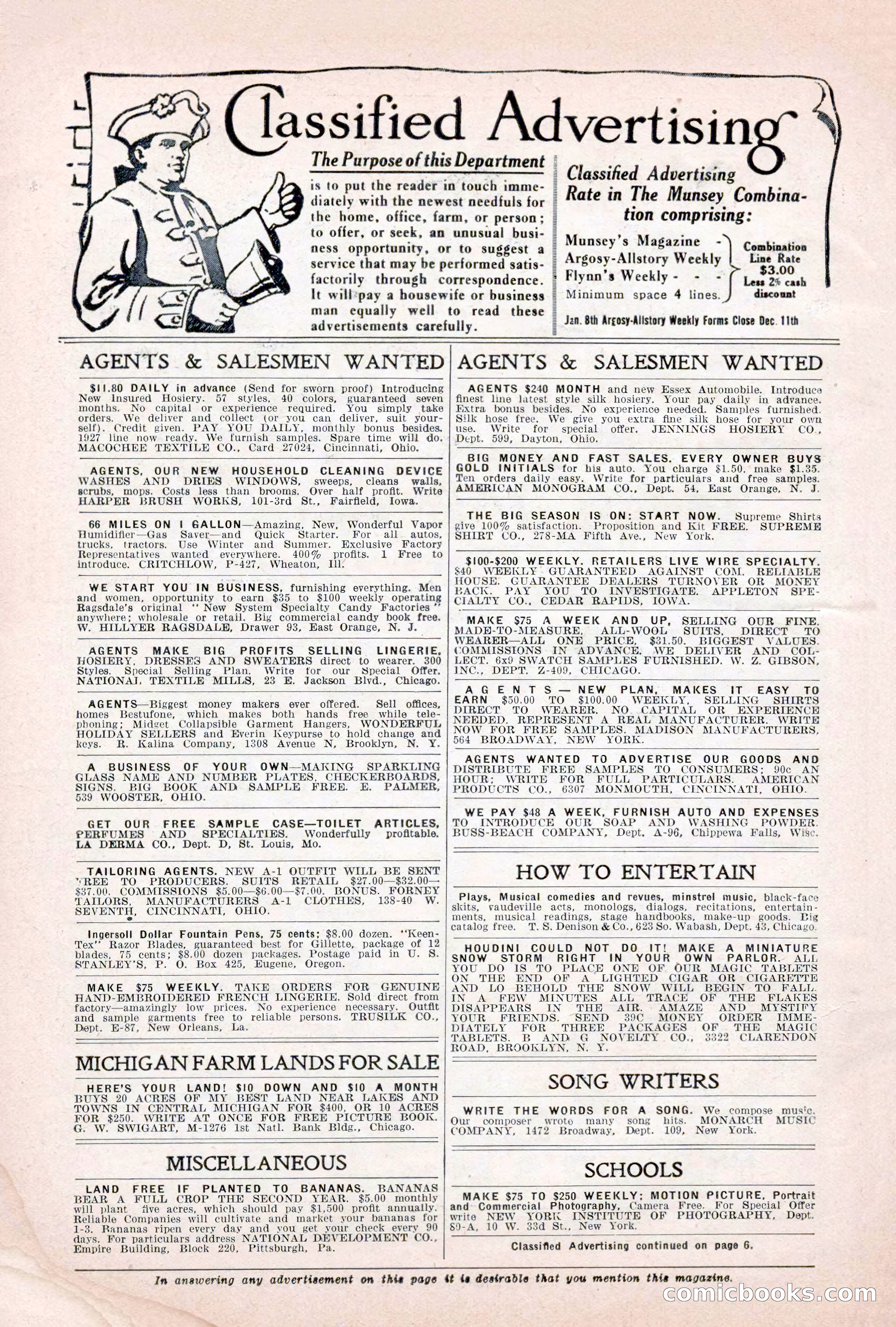 Argosy All-Story Weekly, December 4, 1926 — page 6 of 184