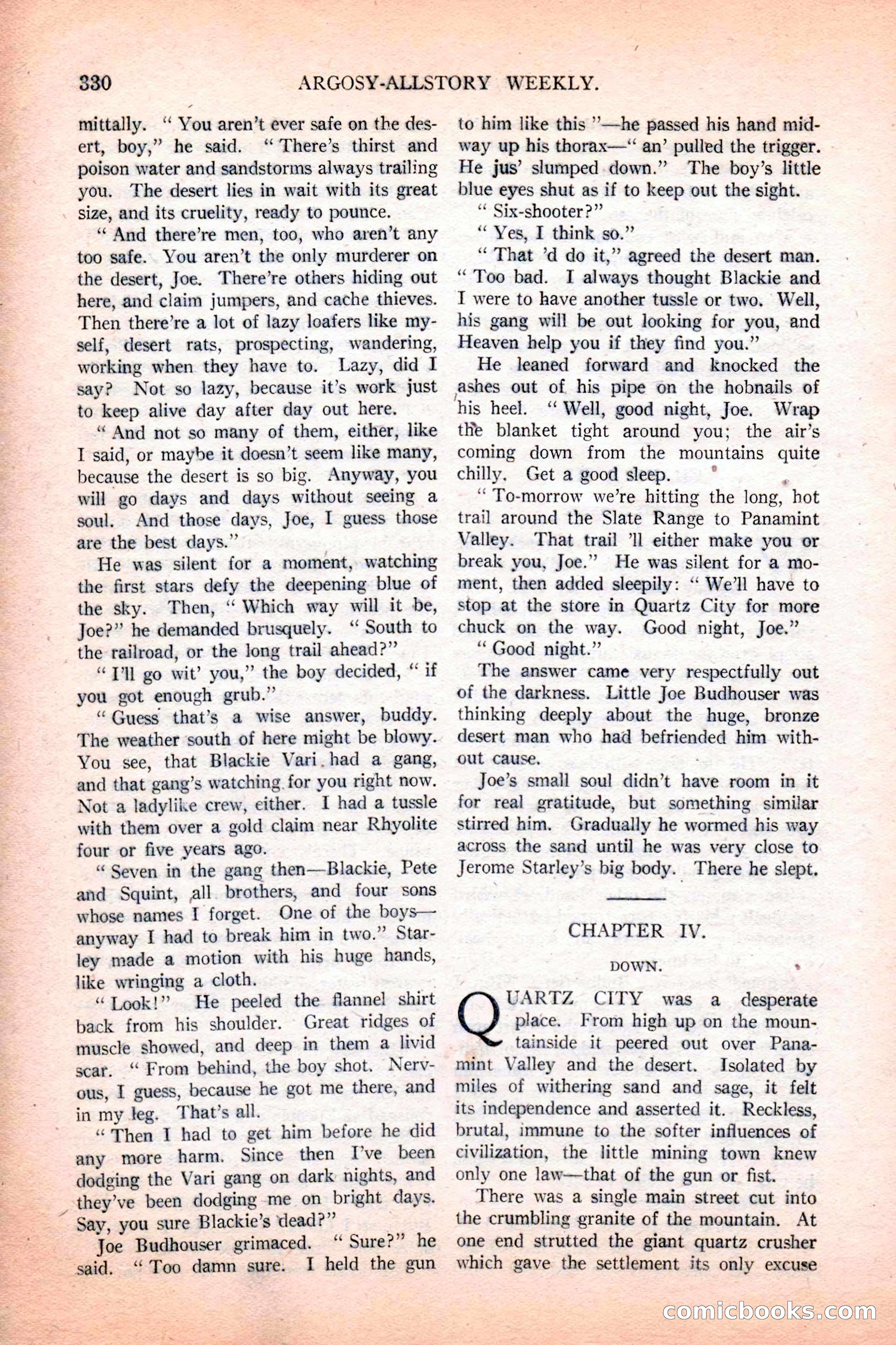Argosy All-Story Weekly, December 4, 1926 — page 20 of 184