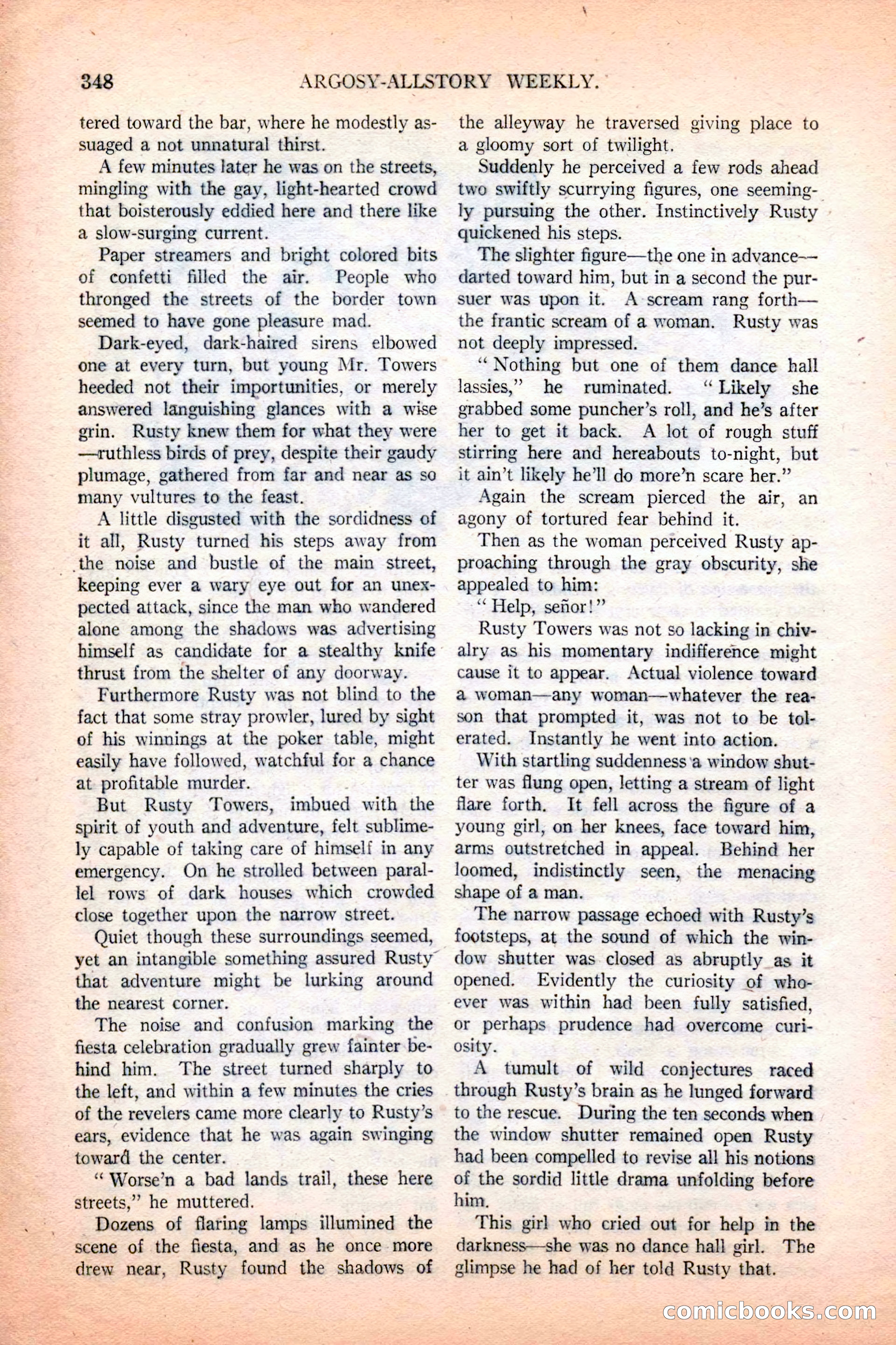 Argosy All-Story Weekly, December 4, 1926 — page 38 of 184