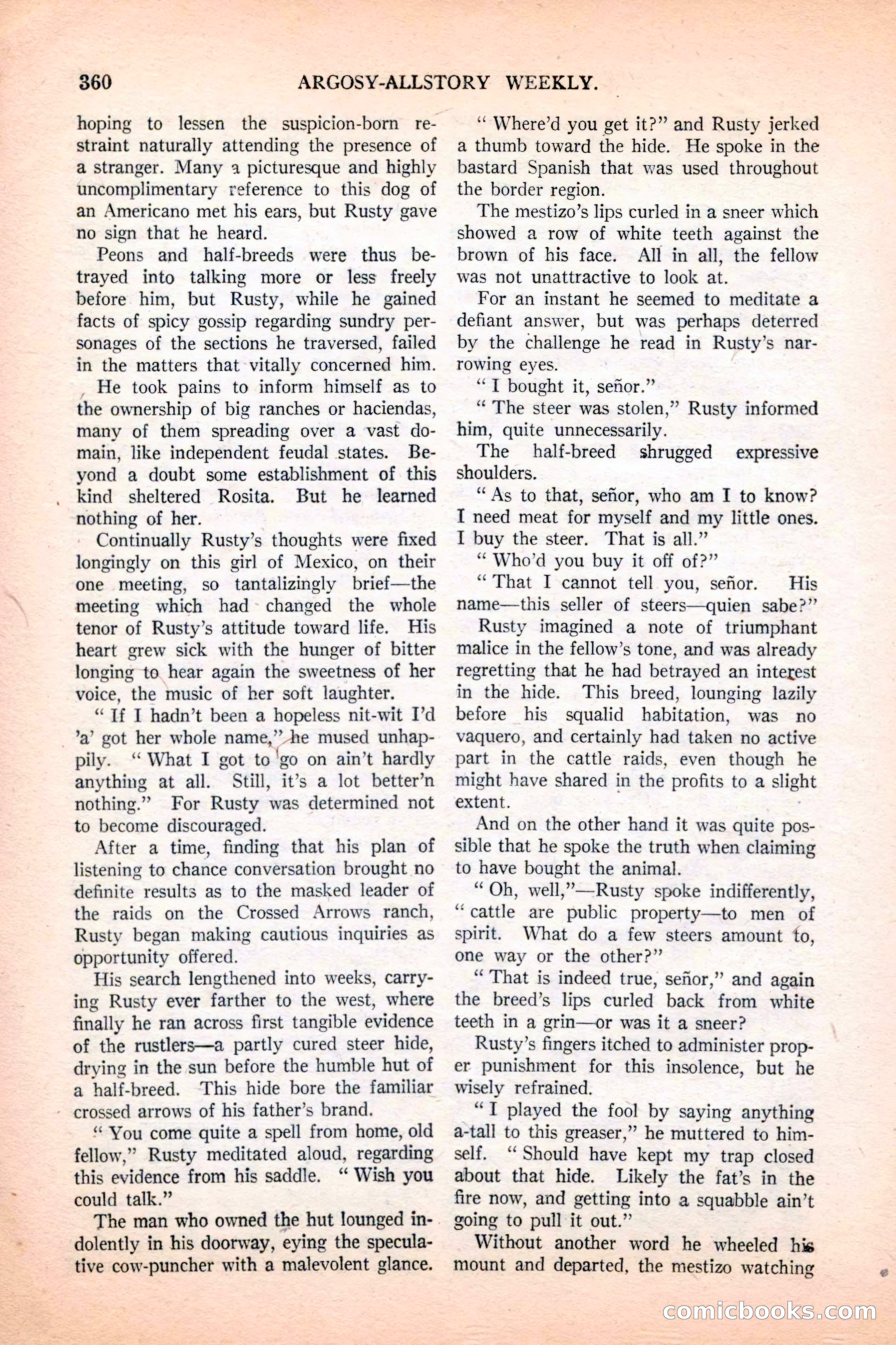 Argosy All-Story Weekly, December 4, 1926 — page 50 of 184