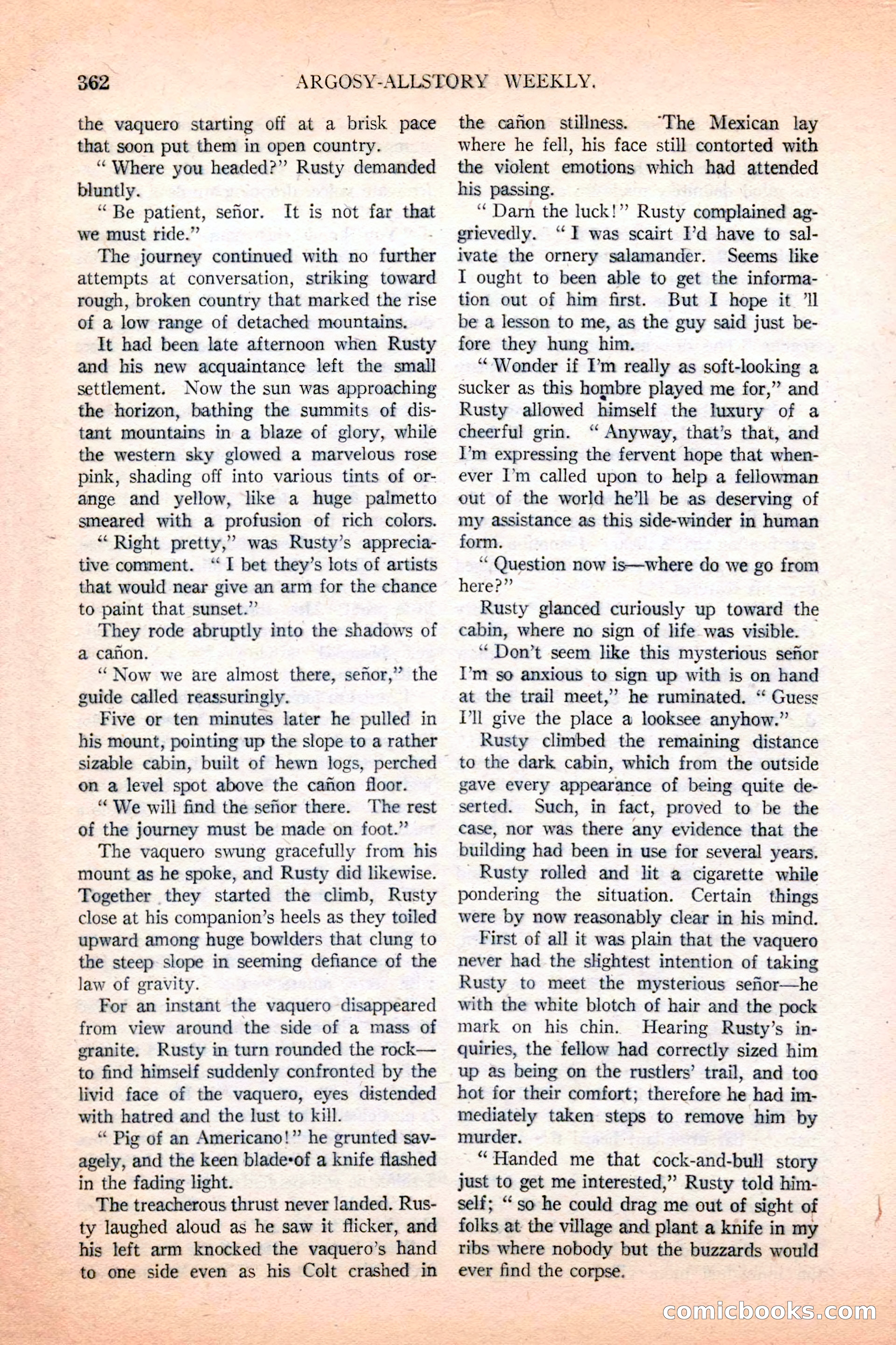 Argosy All-Story Weekly, December 4, 1926 — page 52 of 184