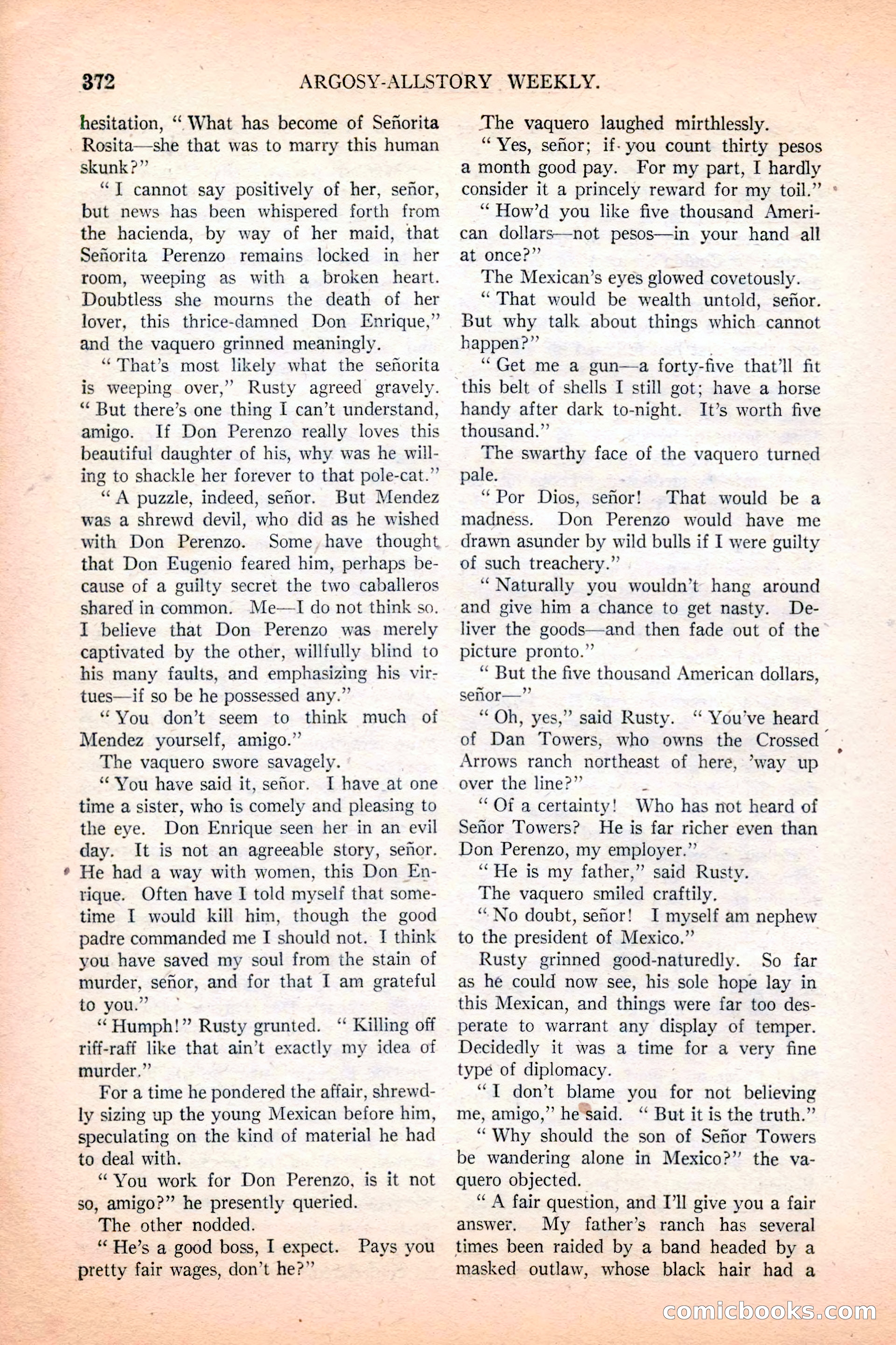 Argosy All-Story Weekly, December 4, 1926 — page 62 of 184