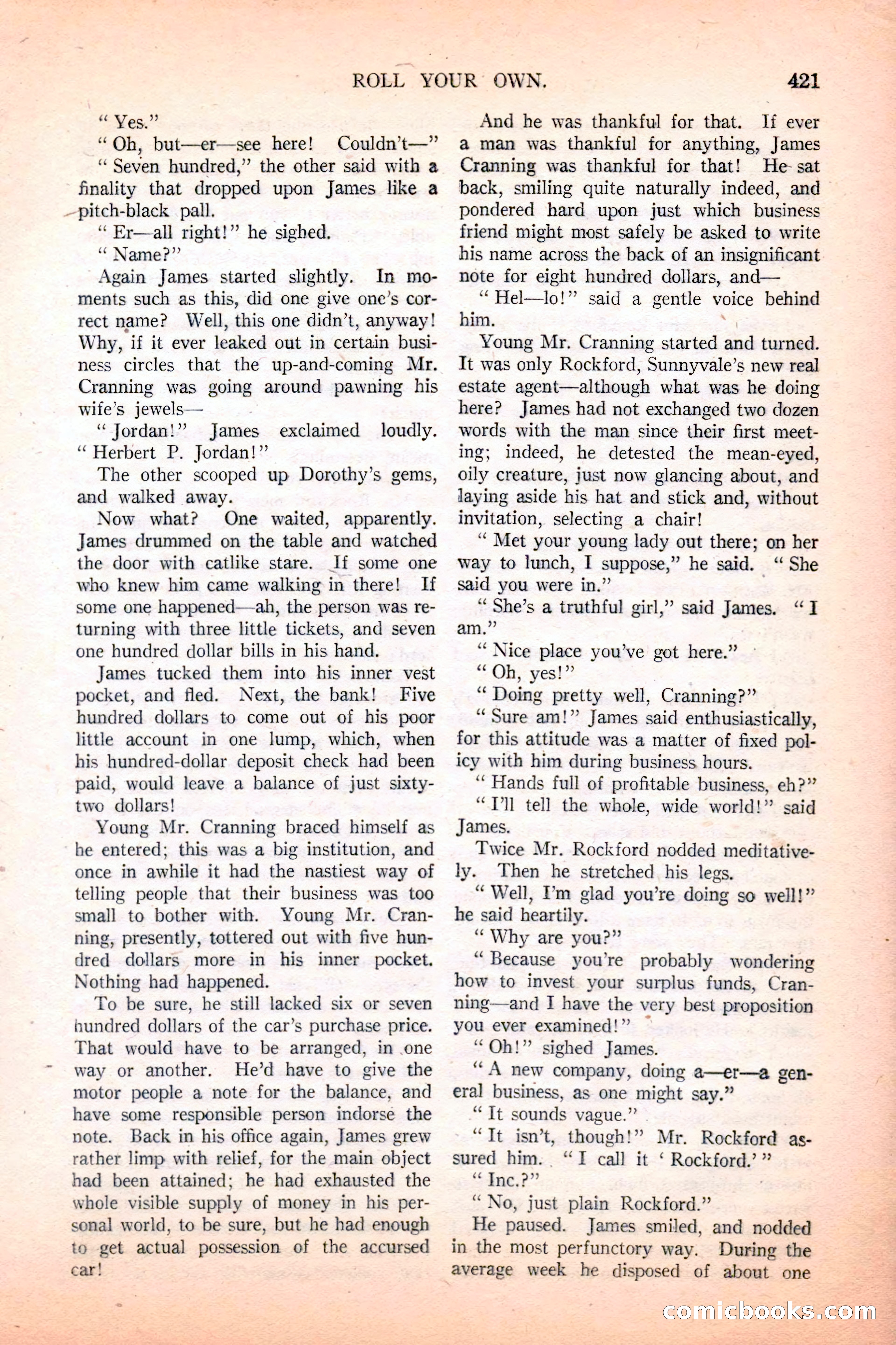 Argosy All-Story Weekly, December 4, 1926 — page 111 of 184