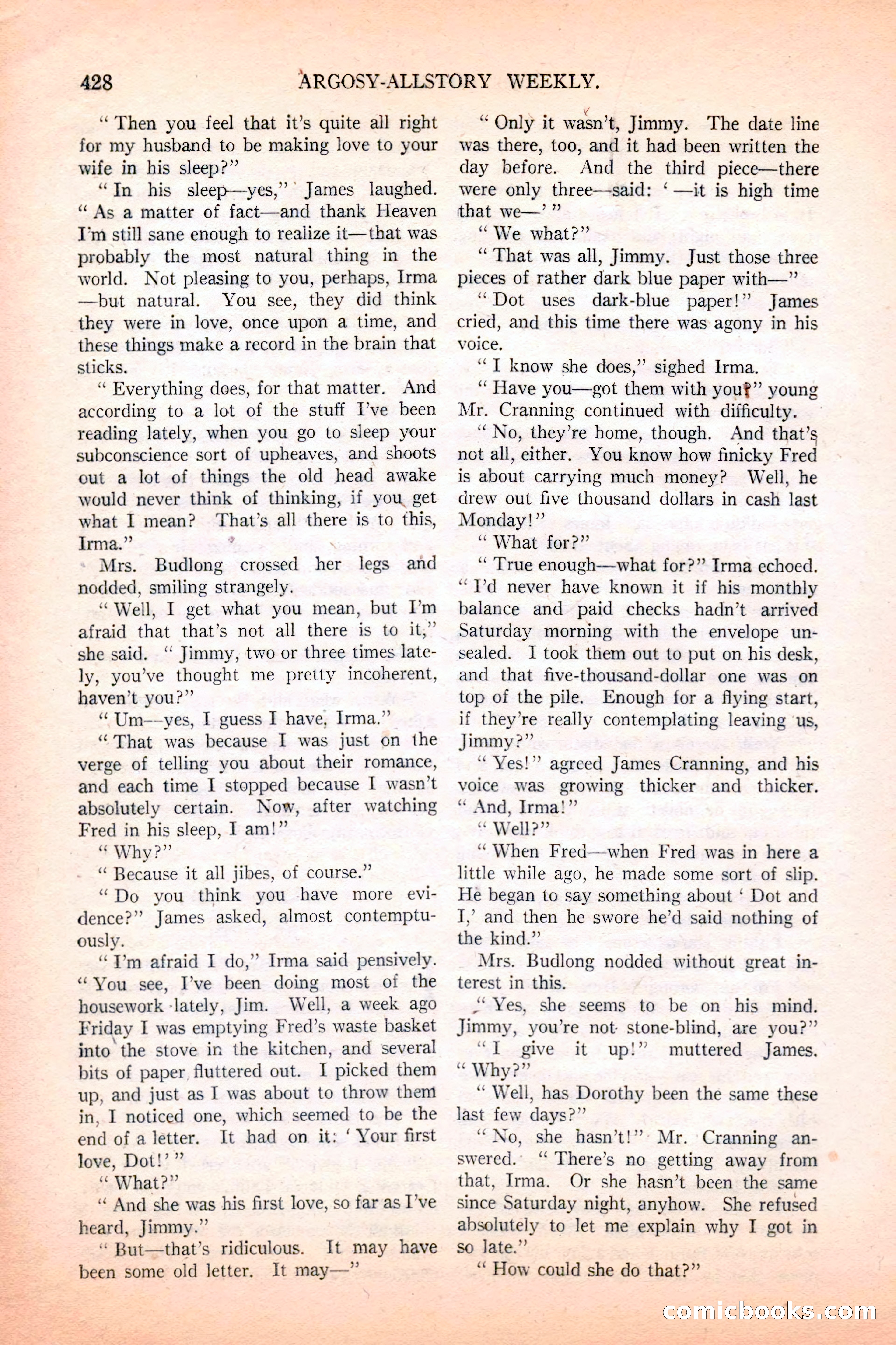 Argosy All-Story Weekly, December 4, 1926 — page 118 of 184