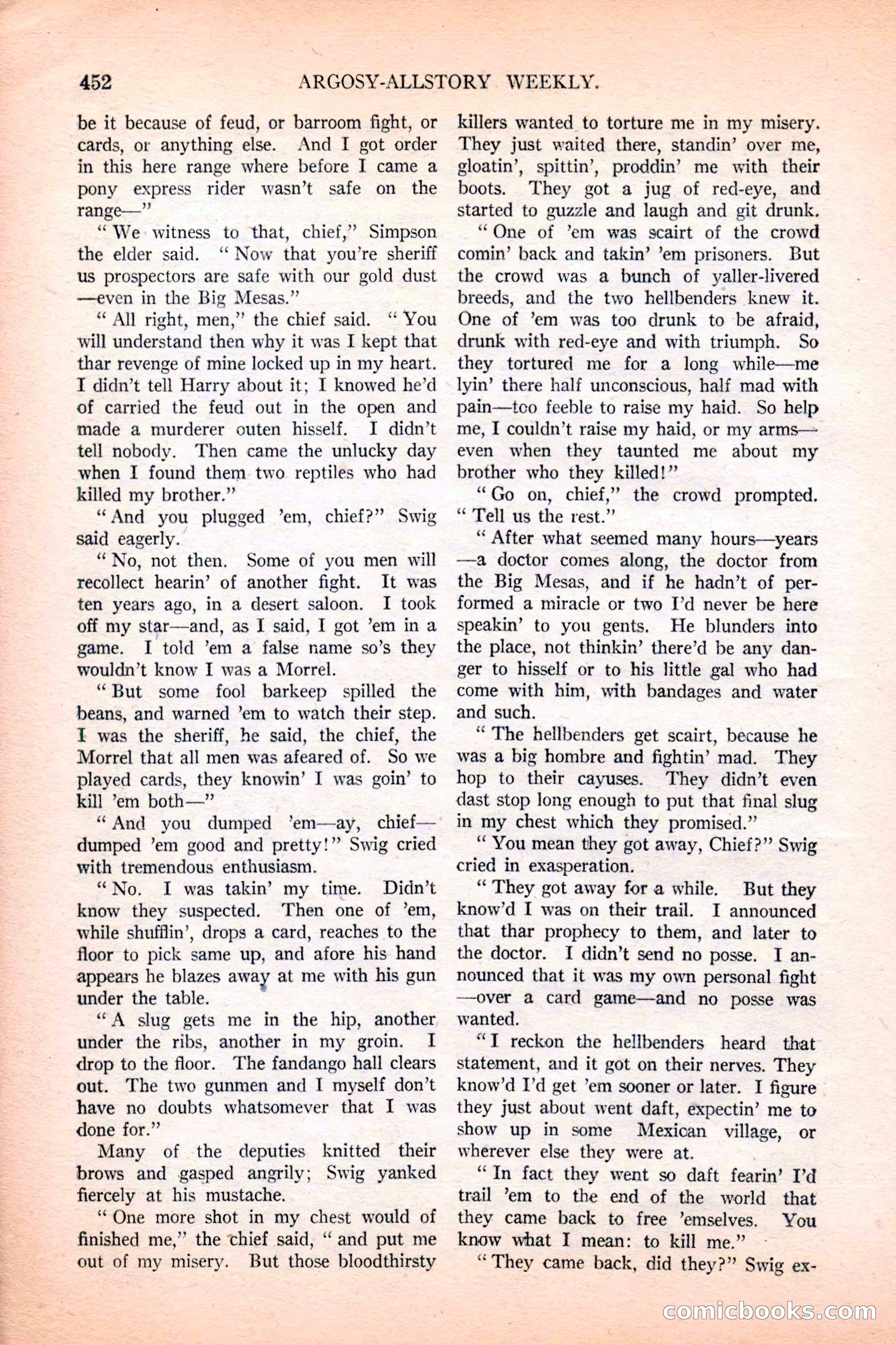Argosy All-Story Weekly, December 4, 1926 — page 142 of 184