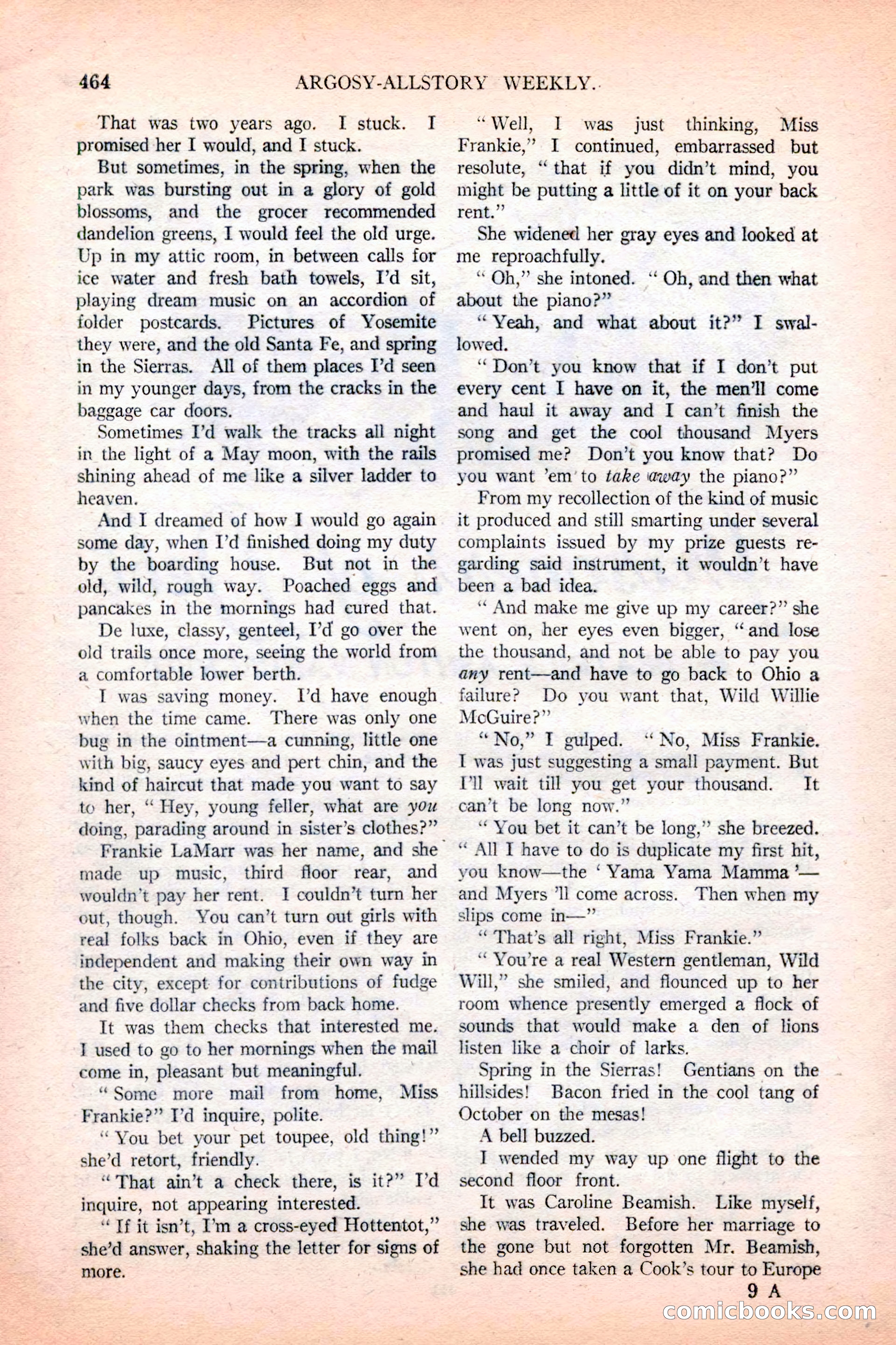 Argosy All-Story Weekly, December 4, 1926 — page 154 of 184