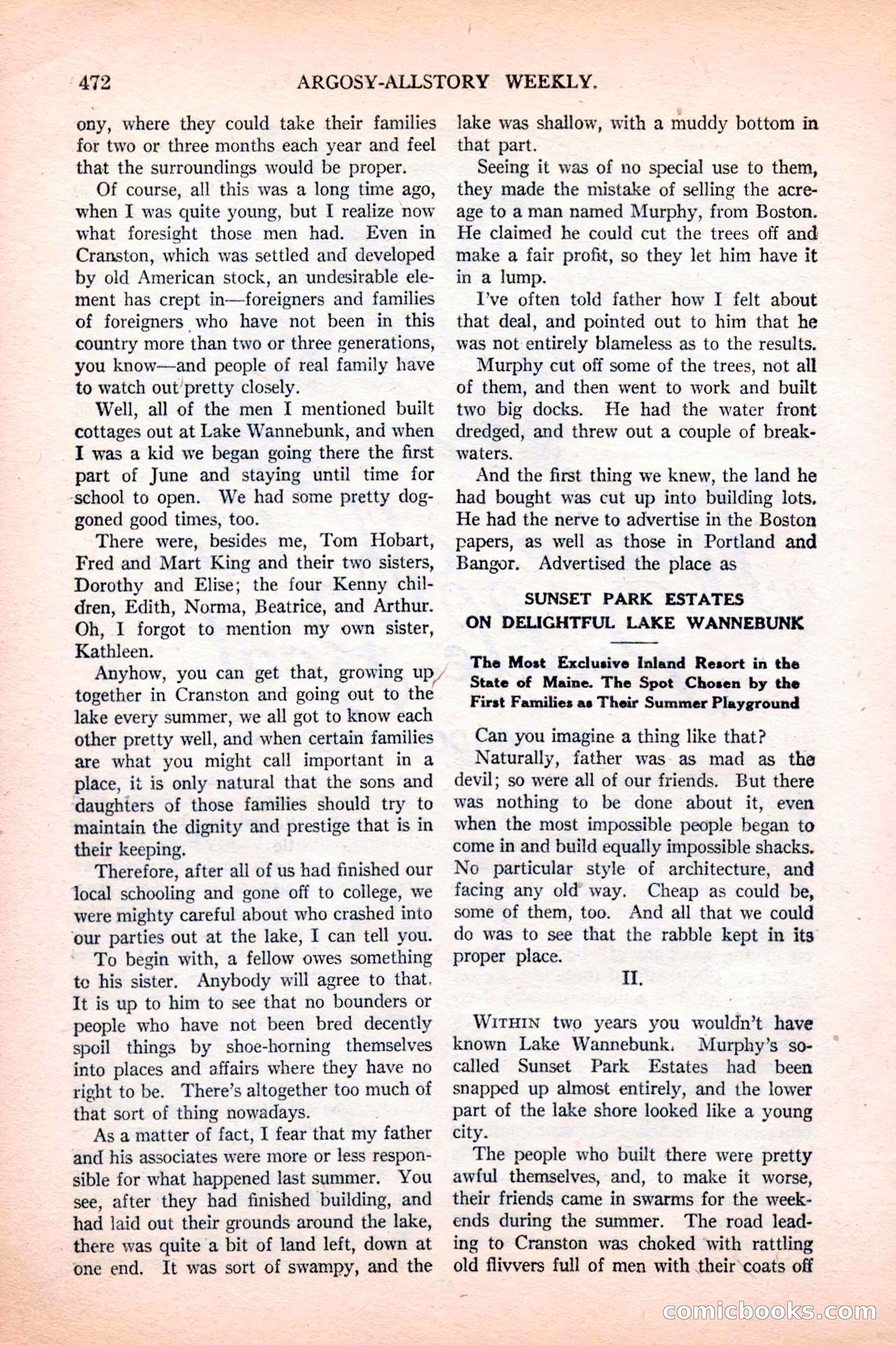 Argosy All-Story Weekly, December 4, 1926 — page 162 of 184