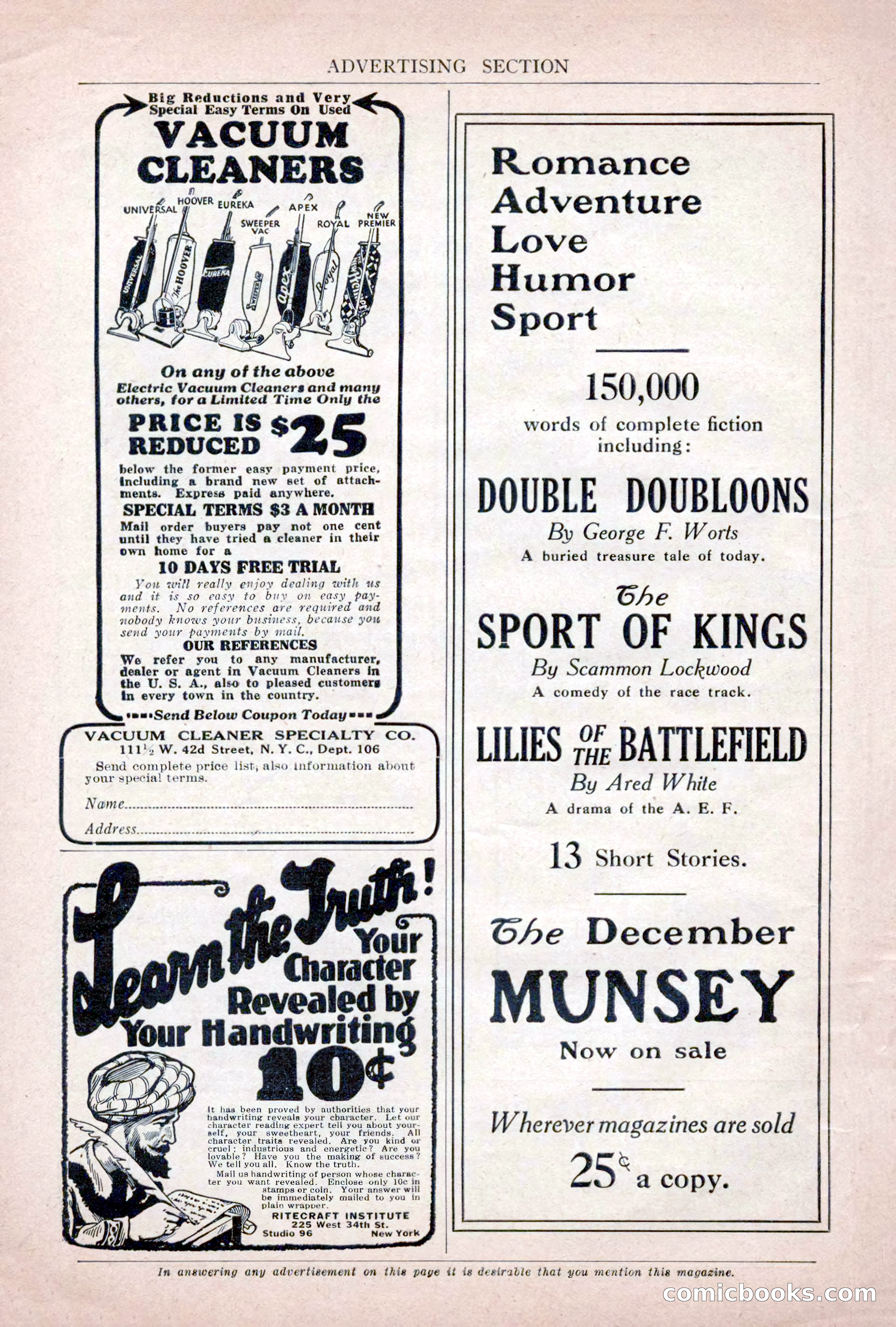 Argosy All-Story Weekly, December 4, 1926 — page 174 of 184