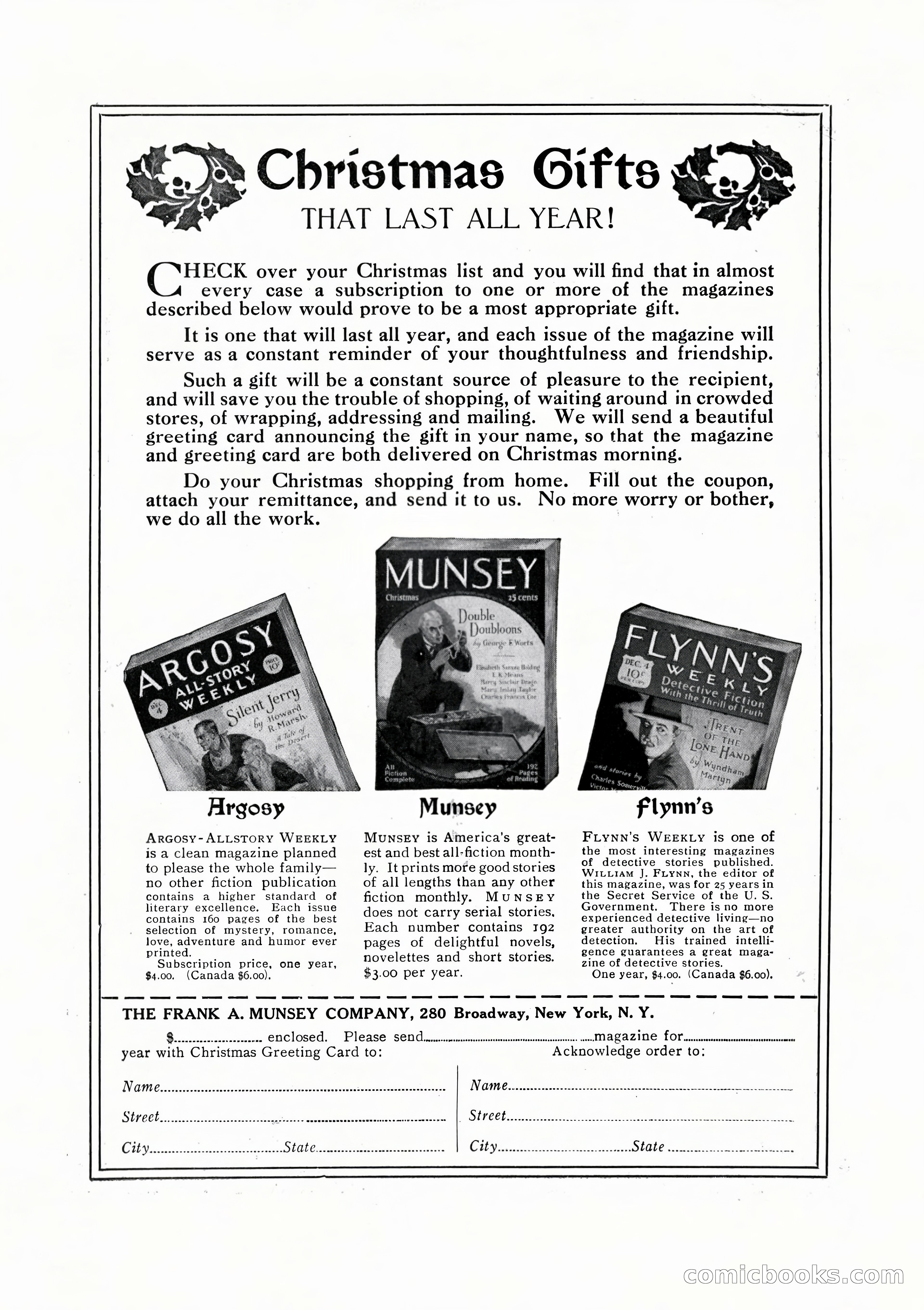 Argosy All-Story Weekly, December 4, 1926 — page 183 of 184