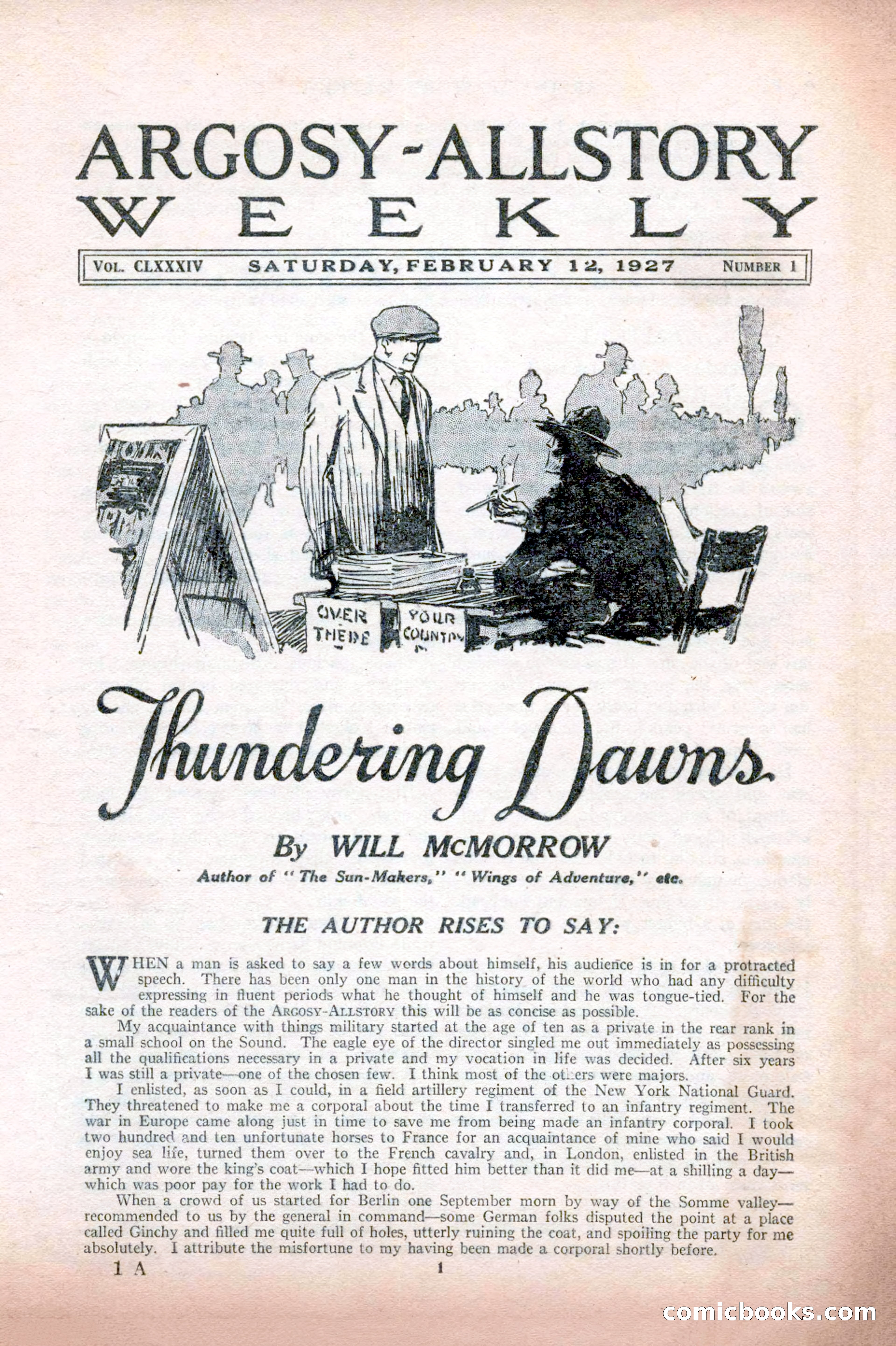 Argosy All-Story Weekly, February 12, 1927 — page 7 of 168