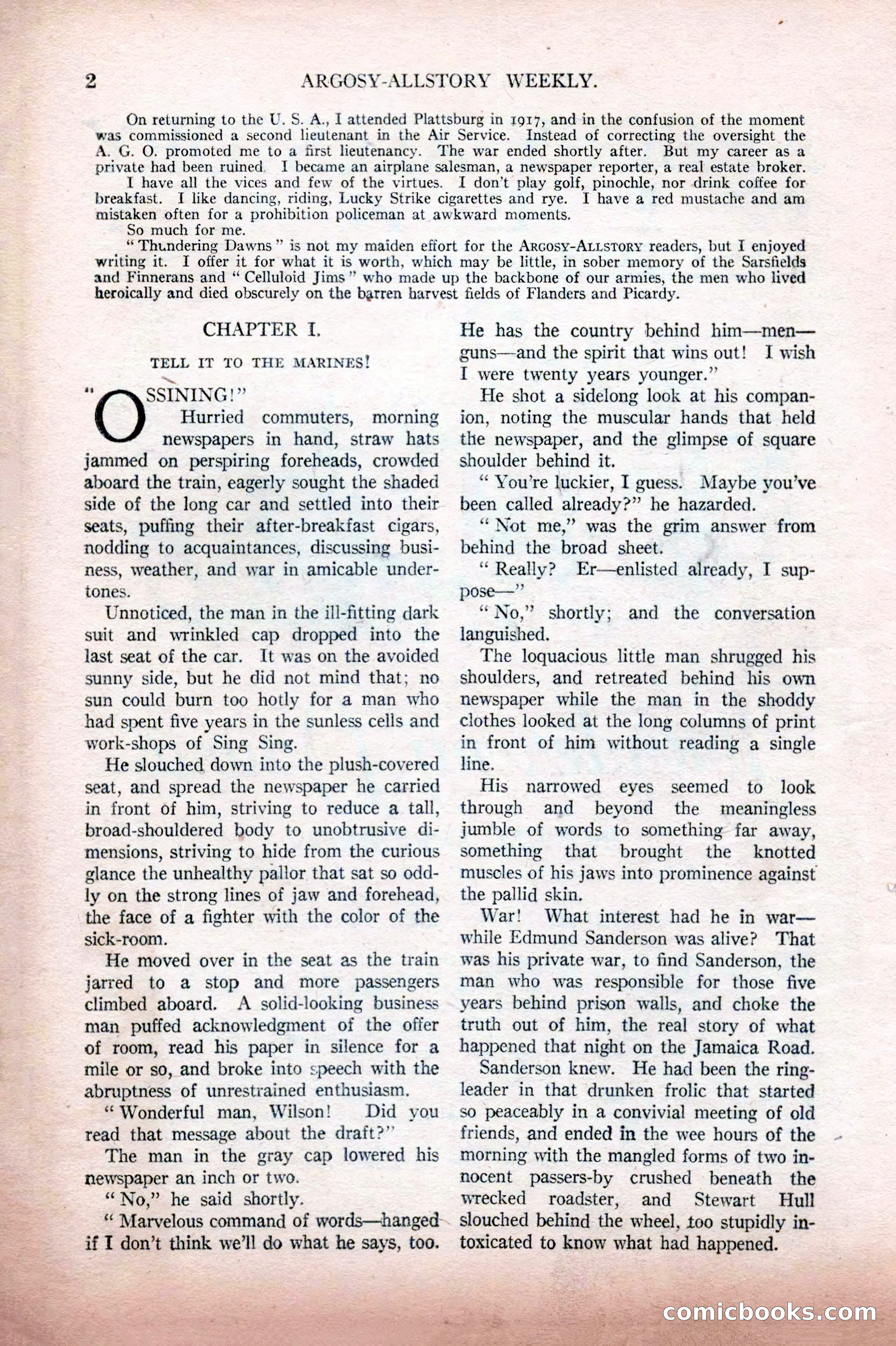 Argosy All-Story Weekly, February 12, 1927 — page 8 of 168
