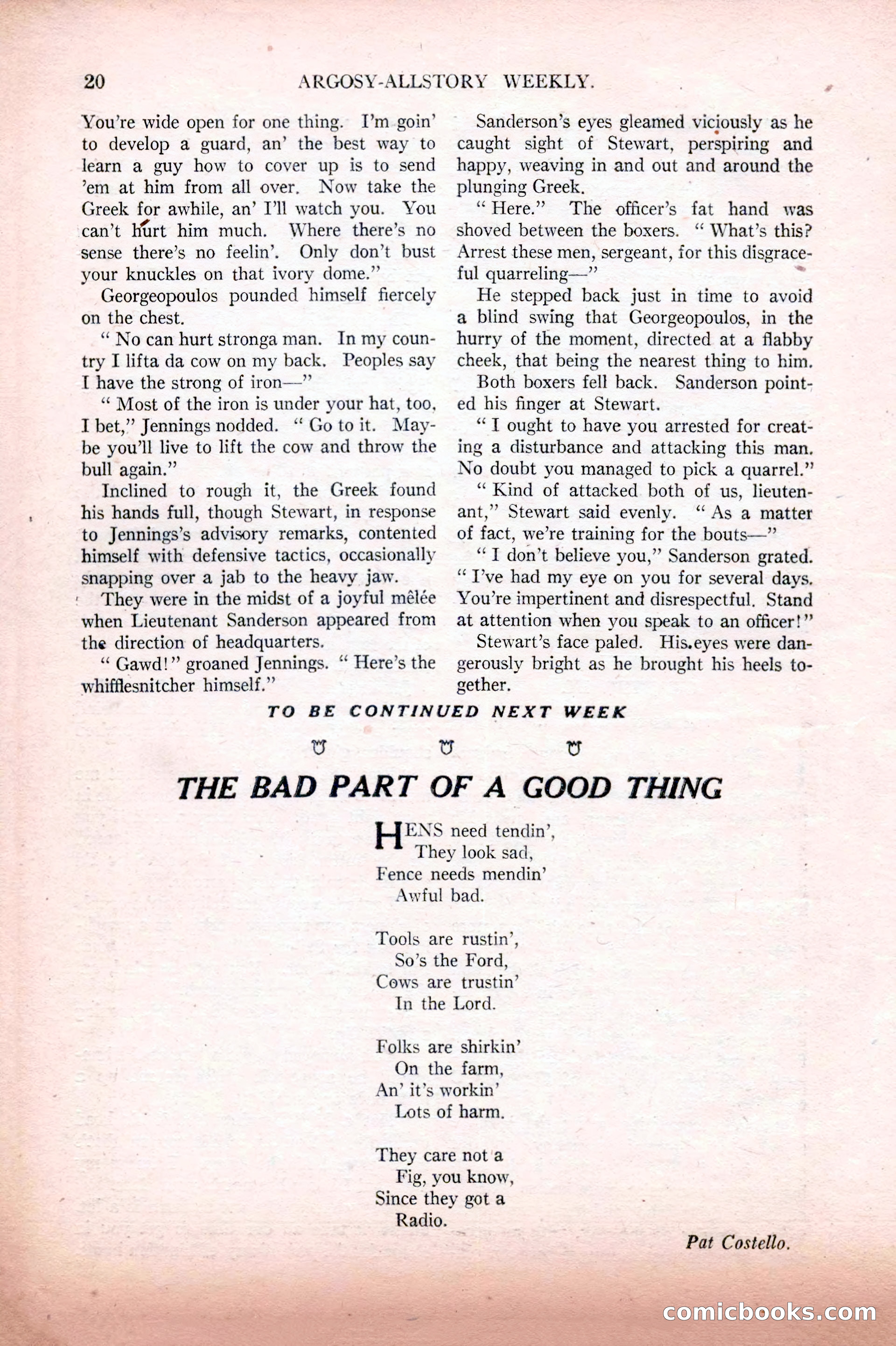 Argosy All-Story Weekly, February 12, 1927 — page 26 of 168