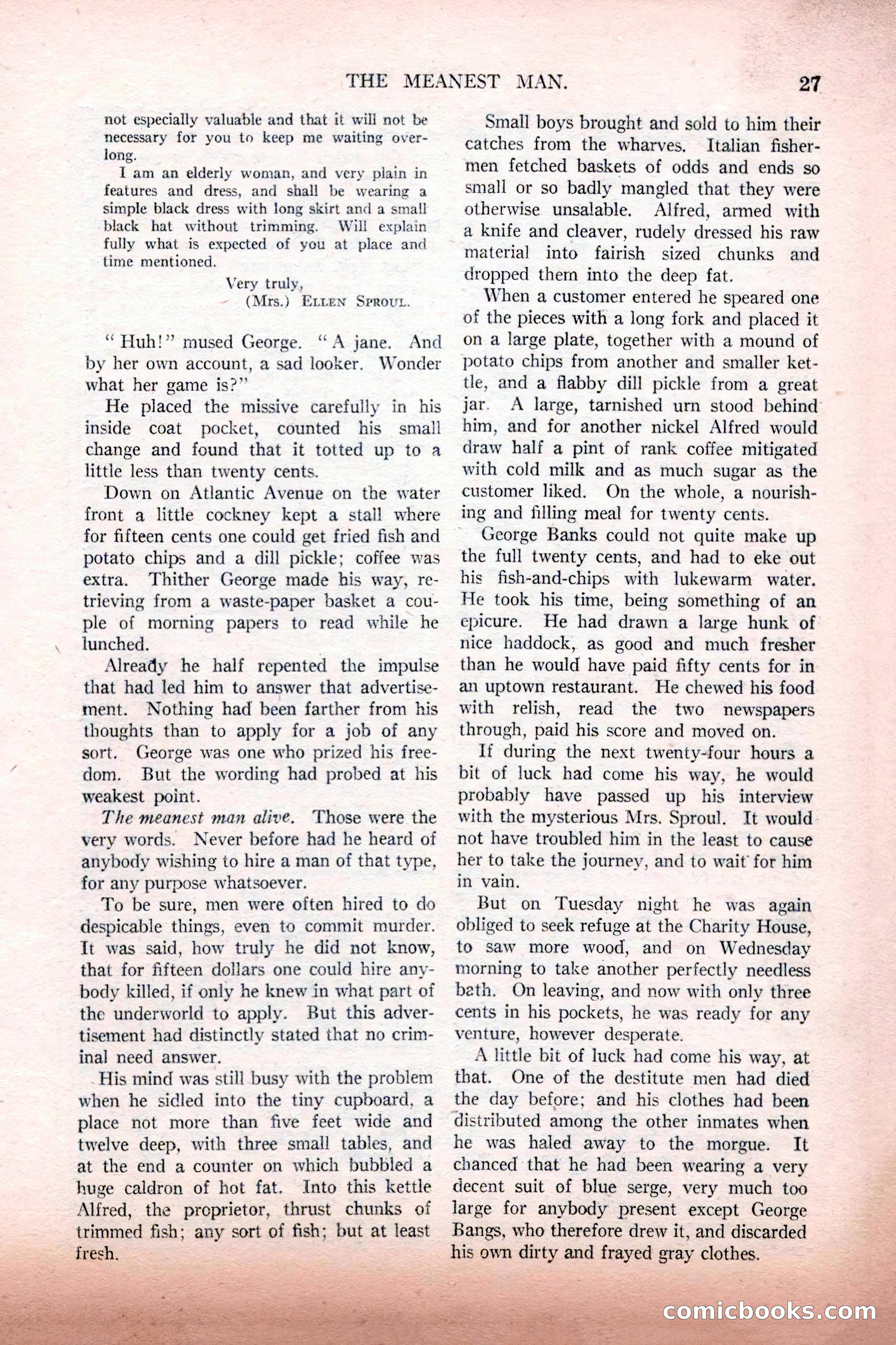 Argosy All-Story Weekly, February 12, 1927 — page 33 of 168