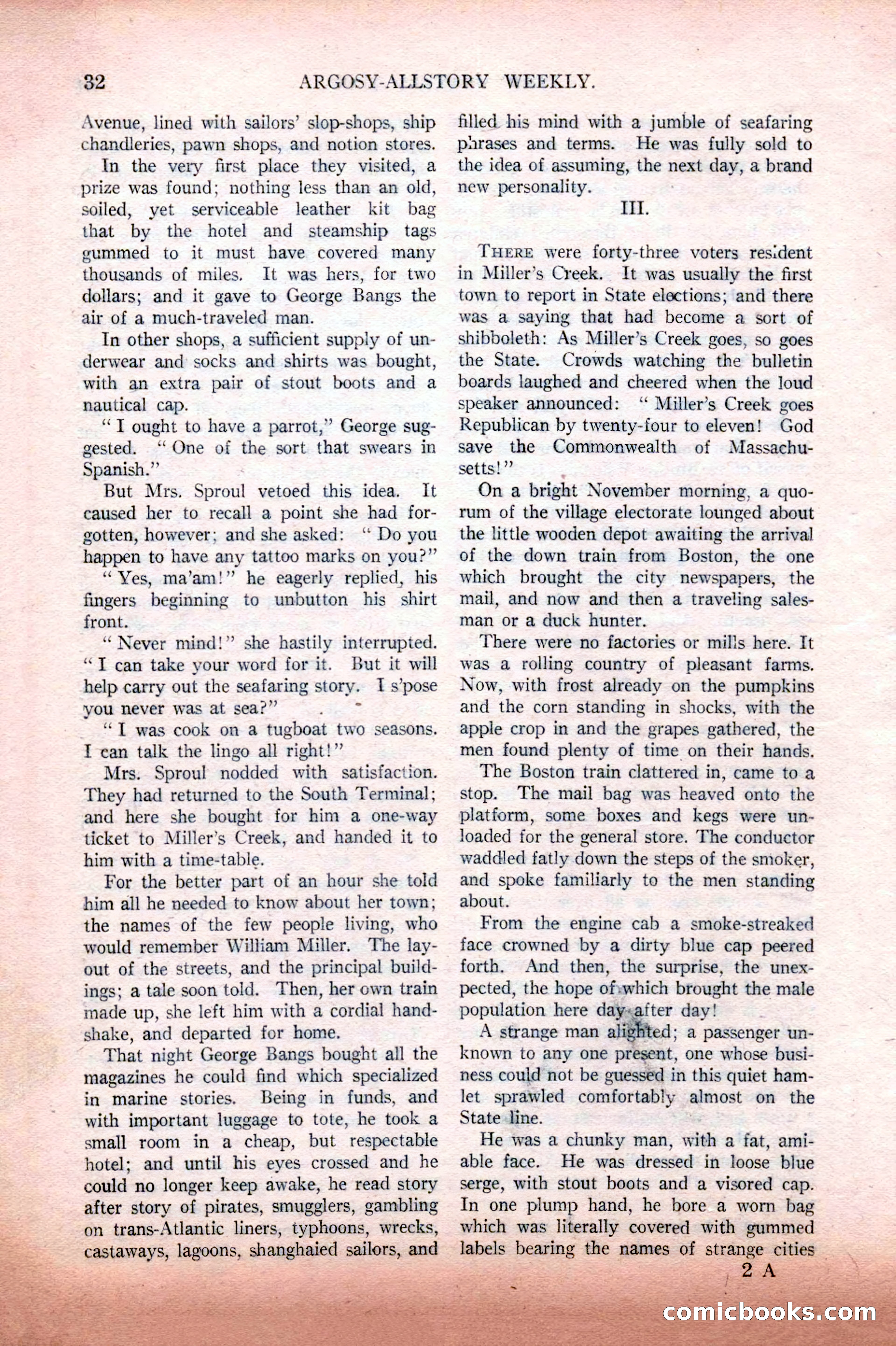 Argosy All-Story Weekly, February 12, 1927 — page 38 of 168