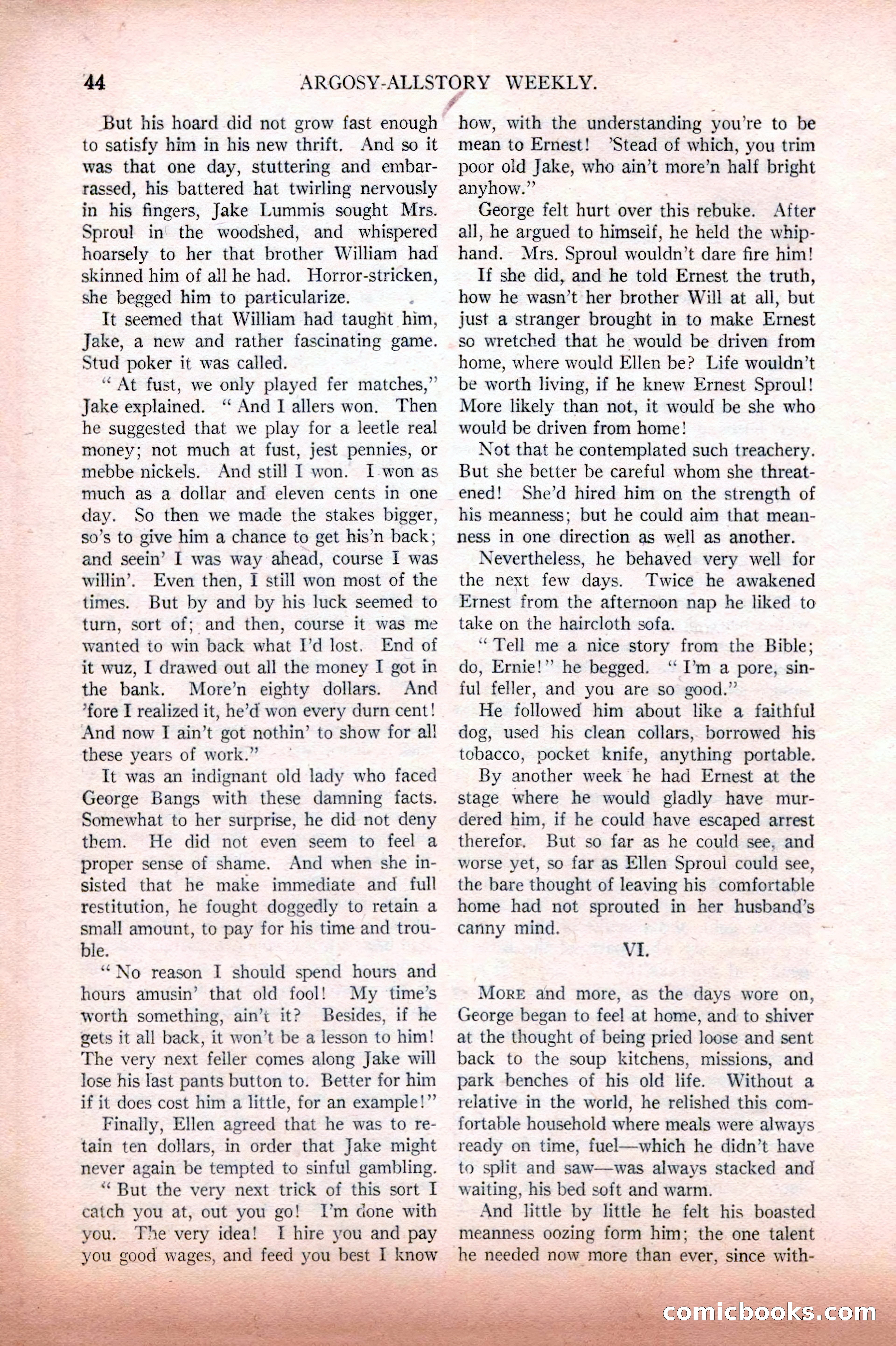 Argosy All-Story Weekly, February 12, 1927 — page 50 of 168