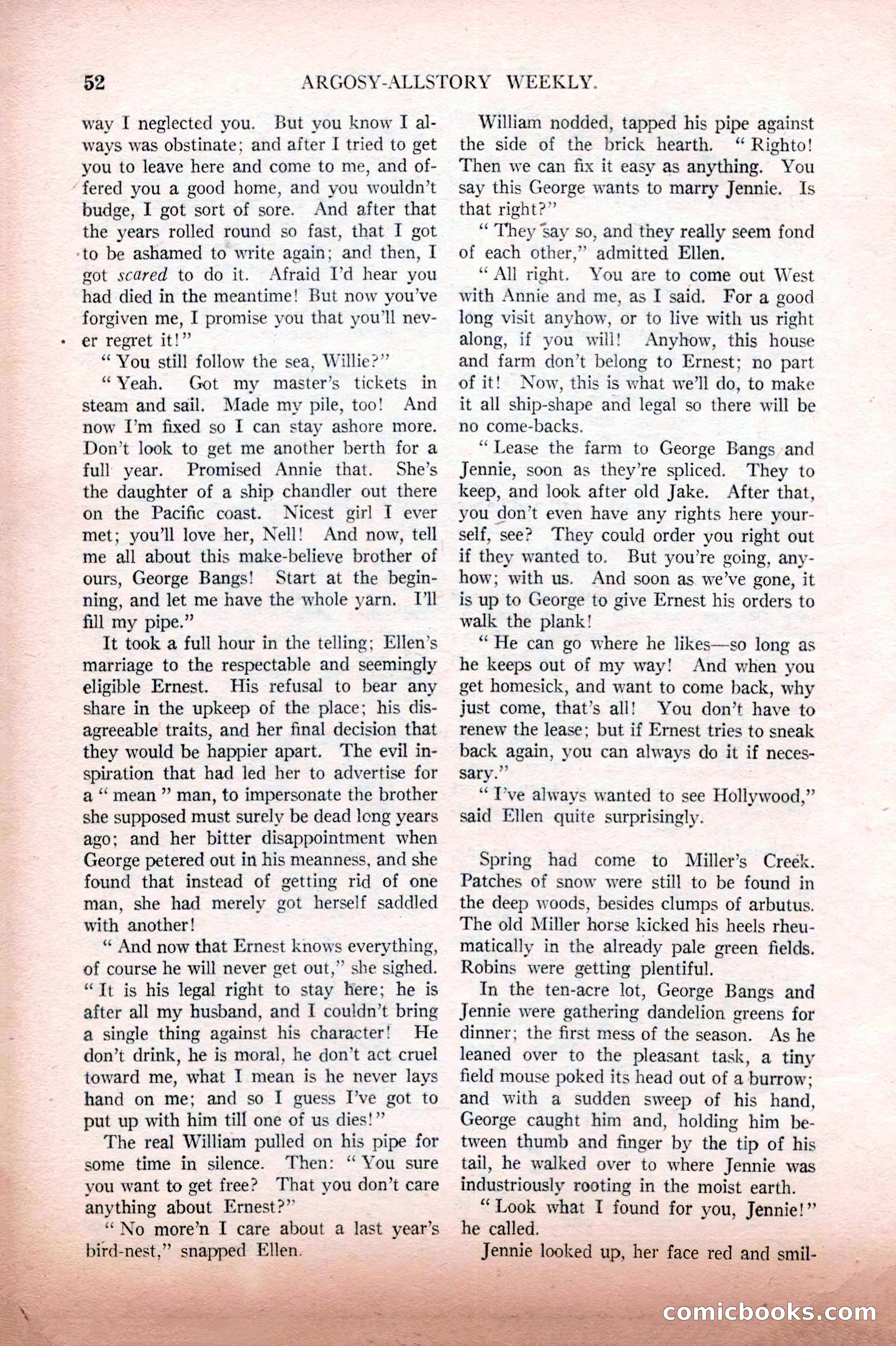 Argosy All-Story Weekly, February 12, 1927 — page 58 of 168