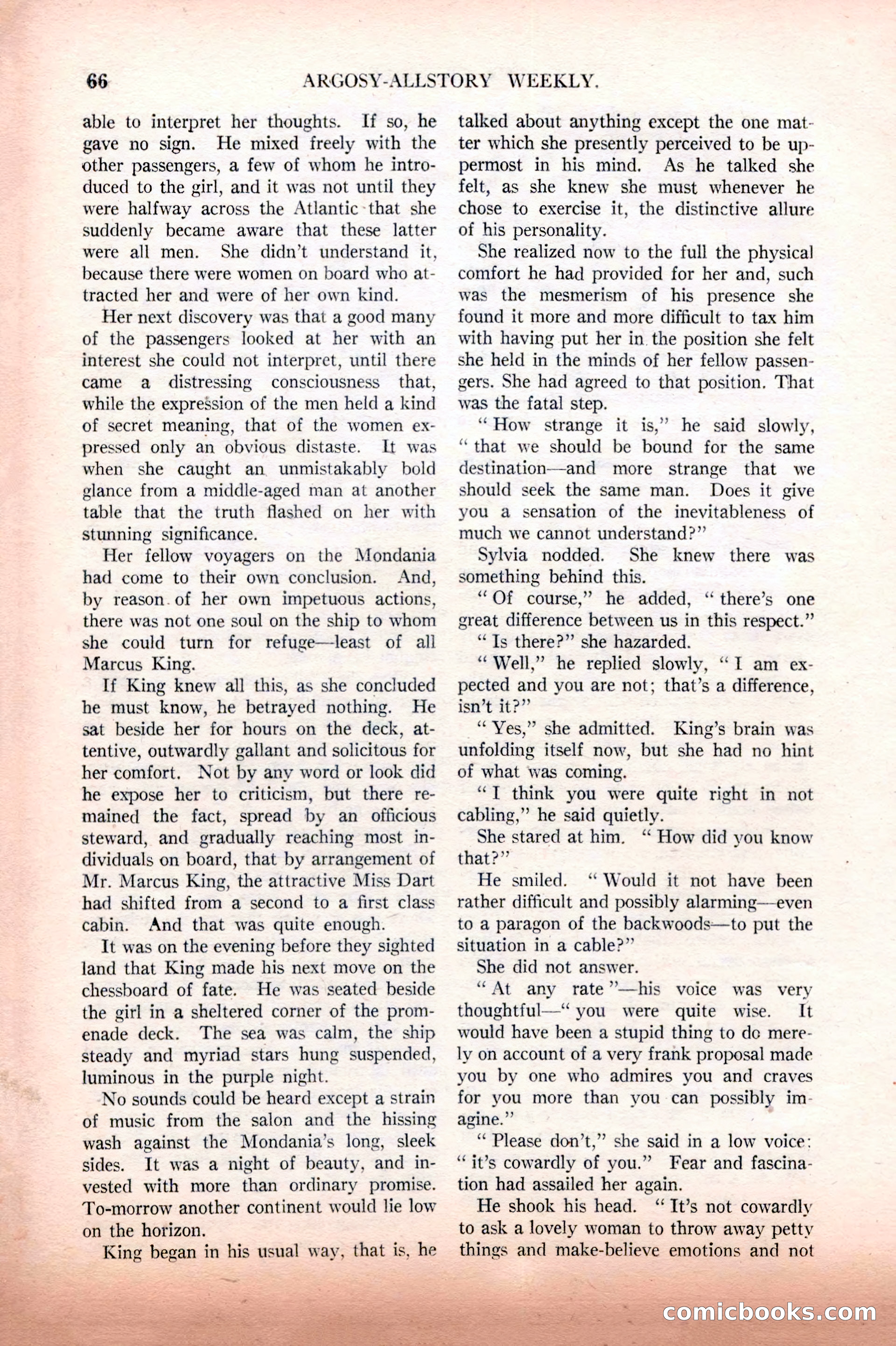 Argosy All-Story Weekly, February 12, 1927 — page 72 of 168
