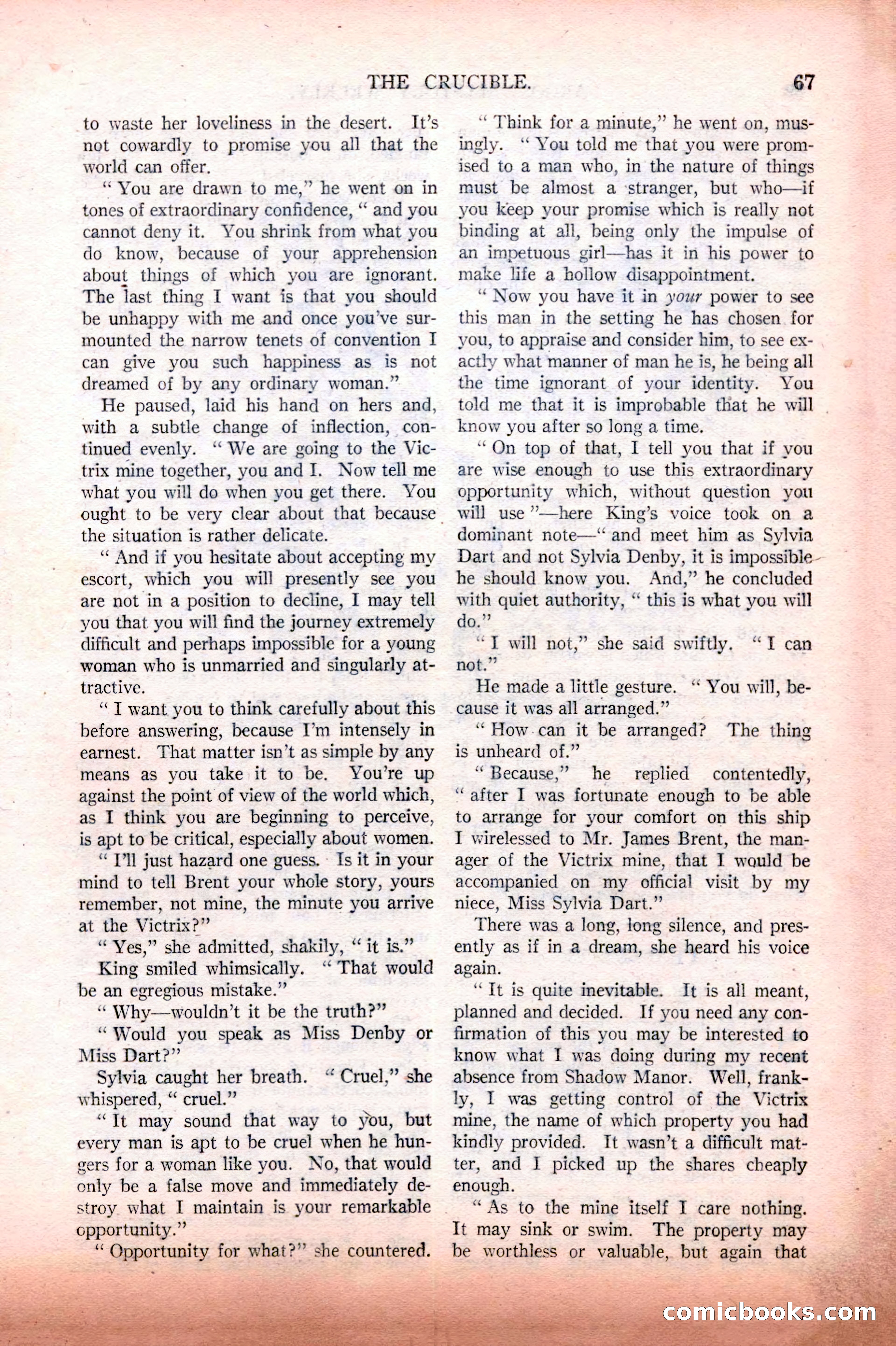 Argosy All-Story Weekly, February 12, 1927 — page 73 of 168