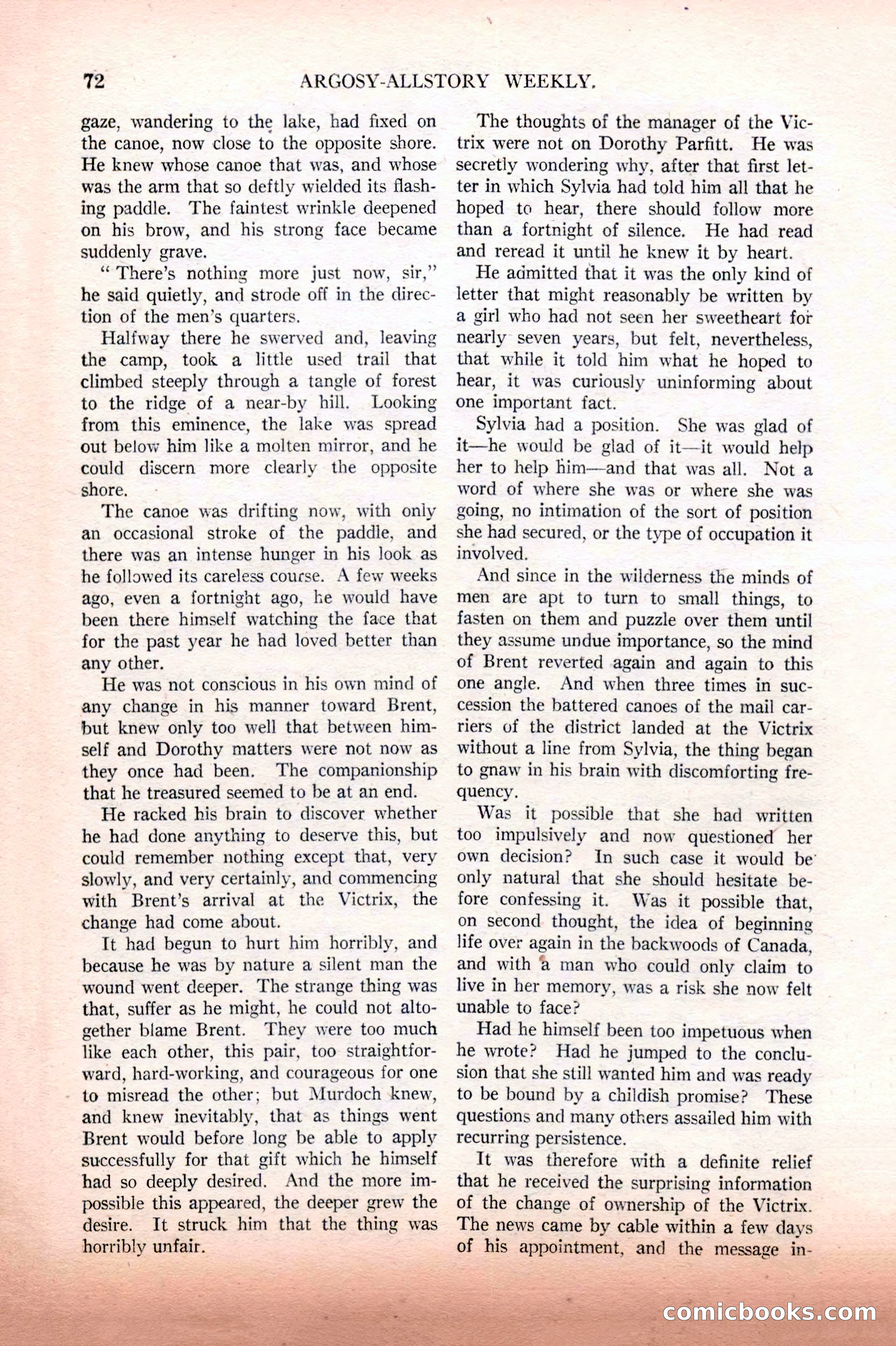 Argosy All-Story Weekly, February 12, 1927 — page 78 of 168