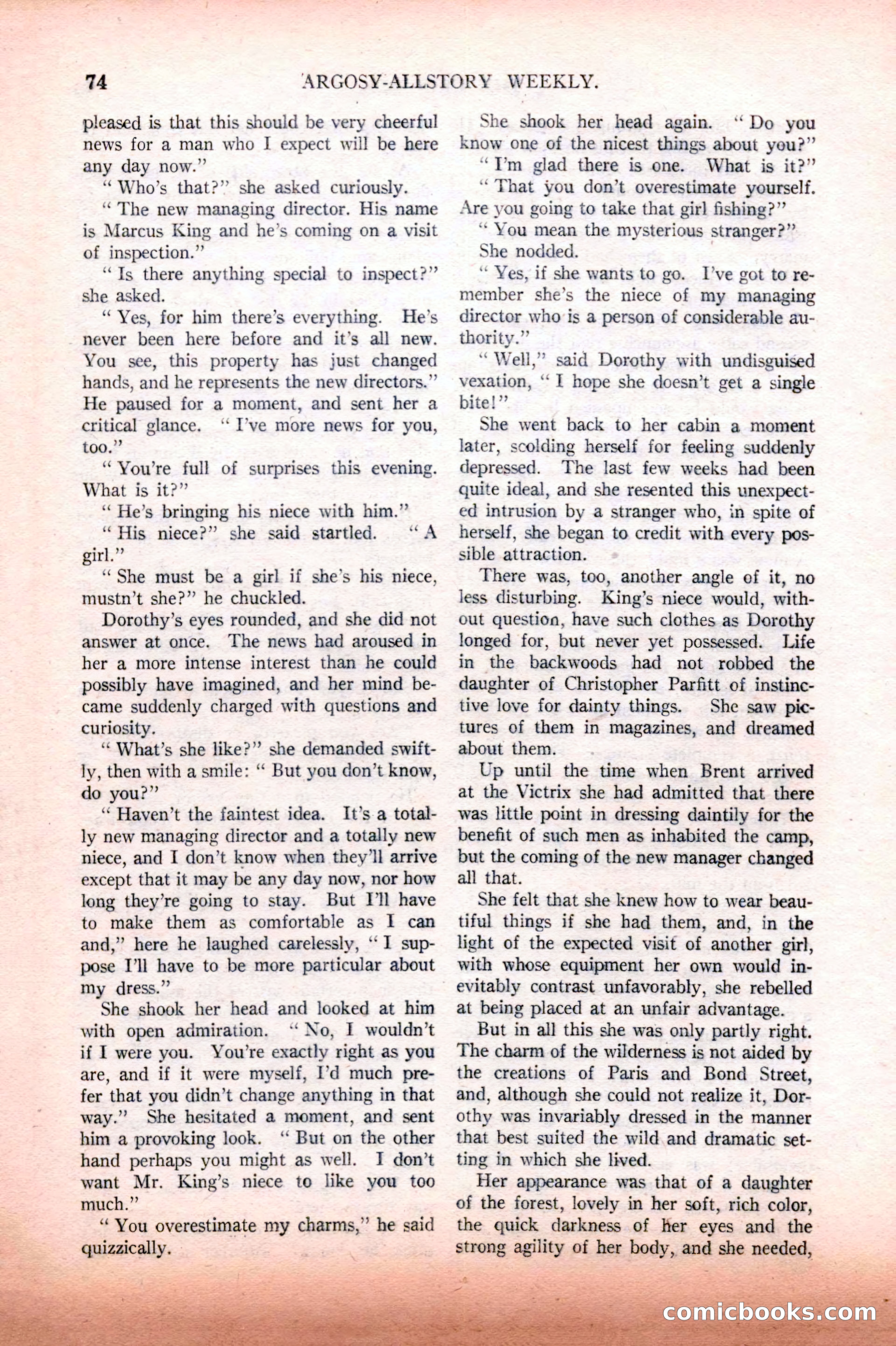 Argosy All-Story Weekly, February 12, 1927 — page 80 of 168