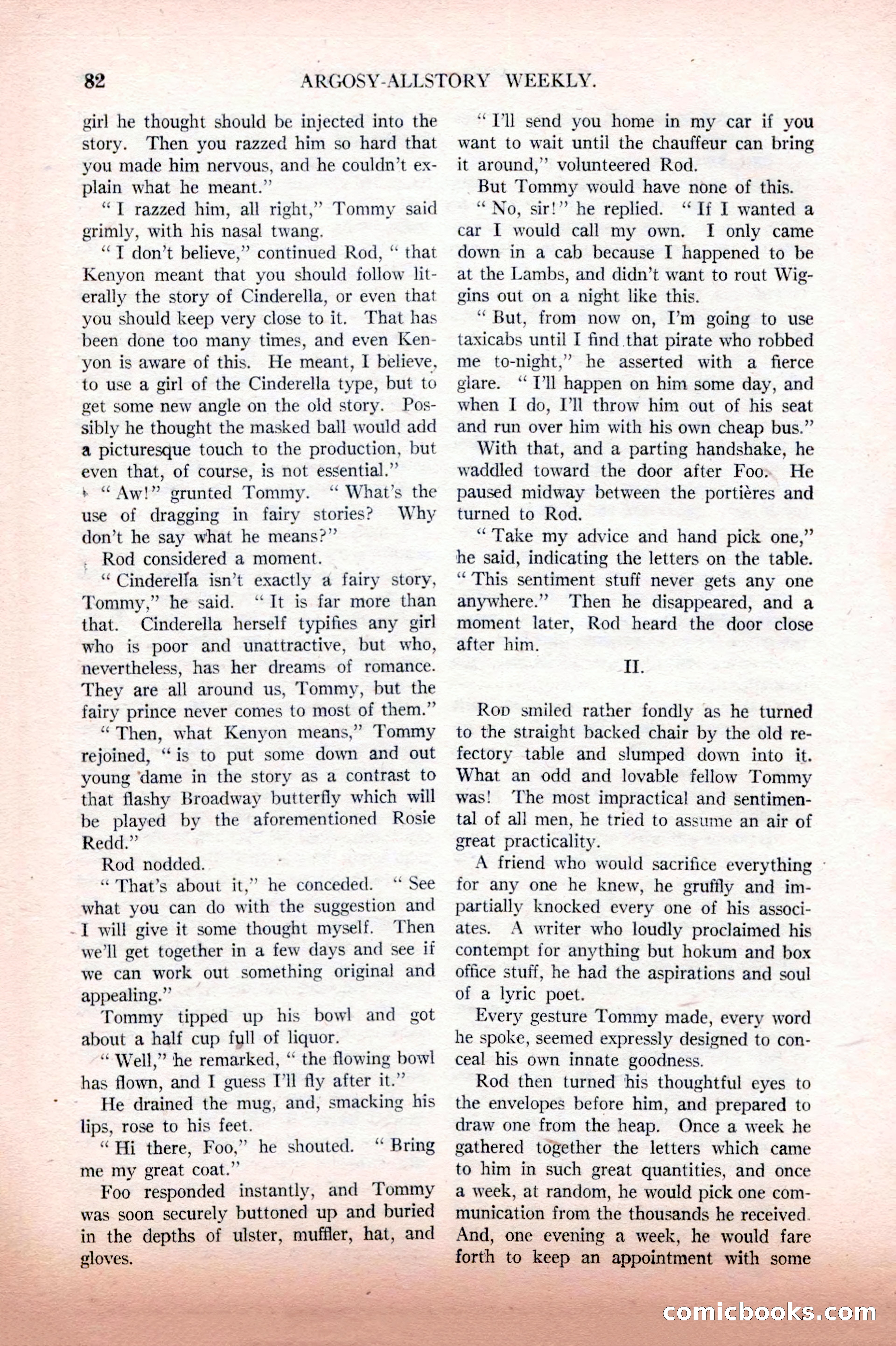 Argosy All-Story Weekly, February 12, 1927 — page 88 of 168