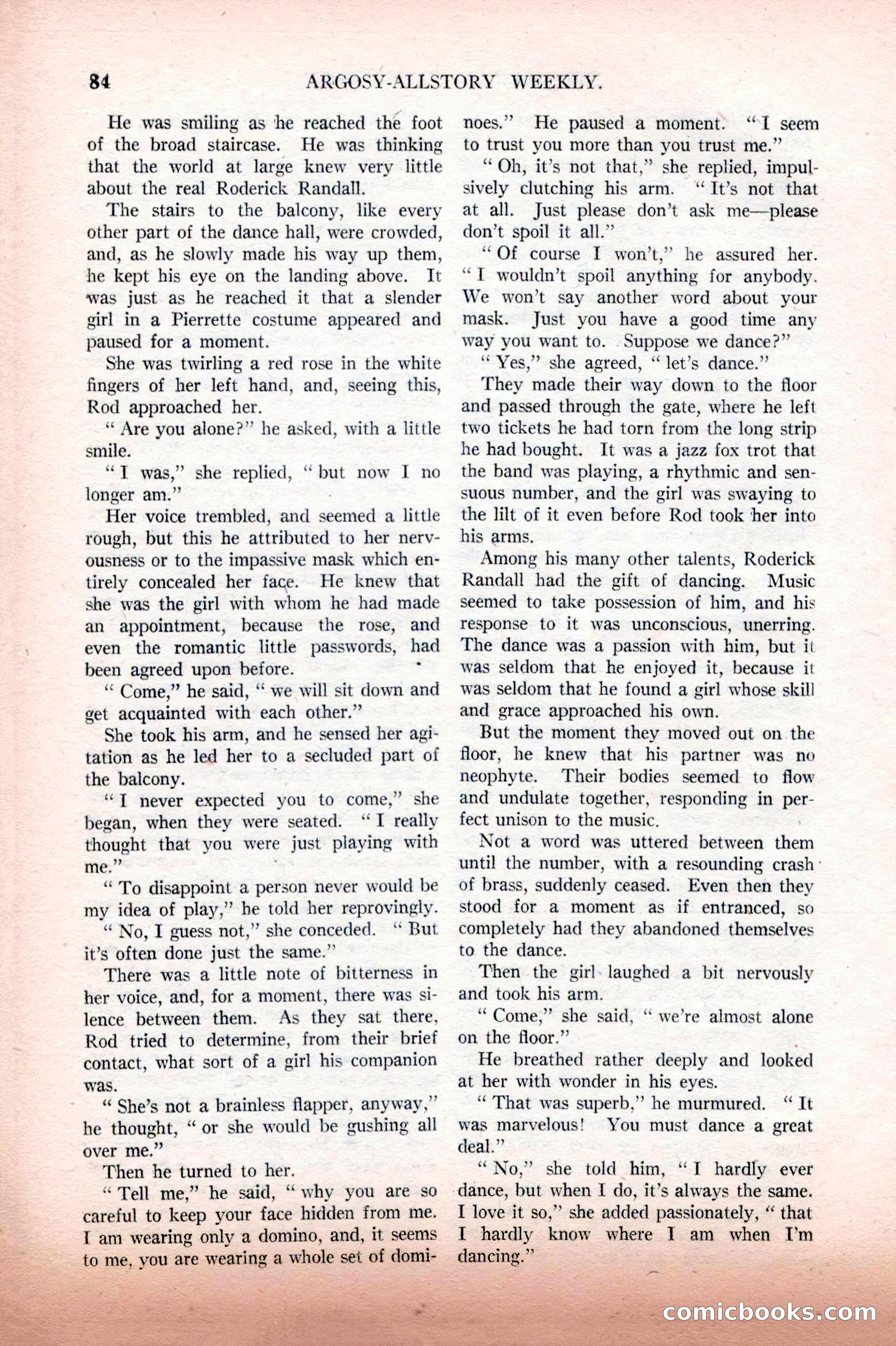 Argosy All-Story Weekly, February 12, 1927 — page 90 of 168