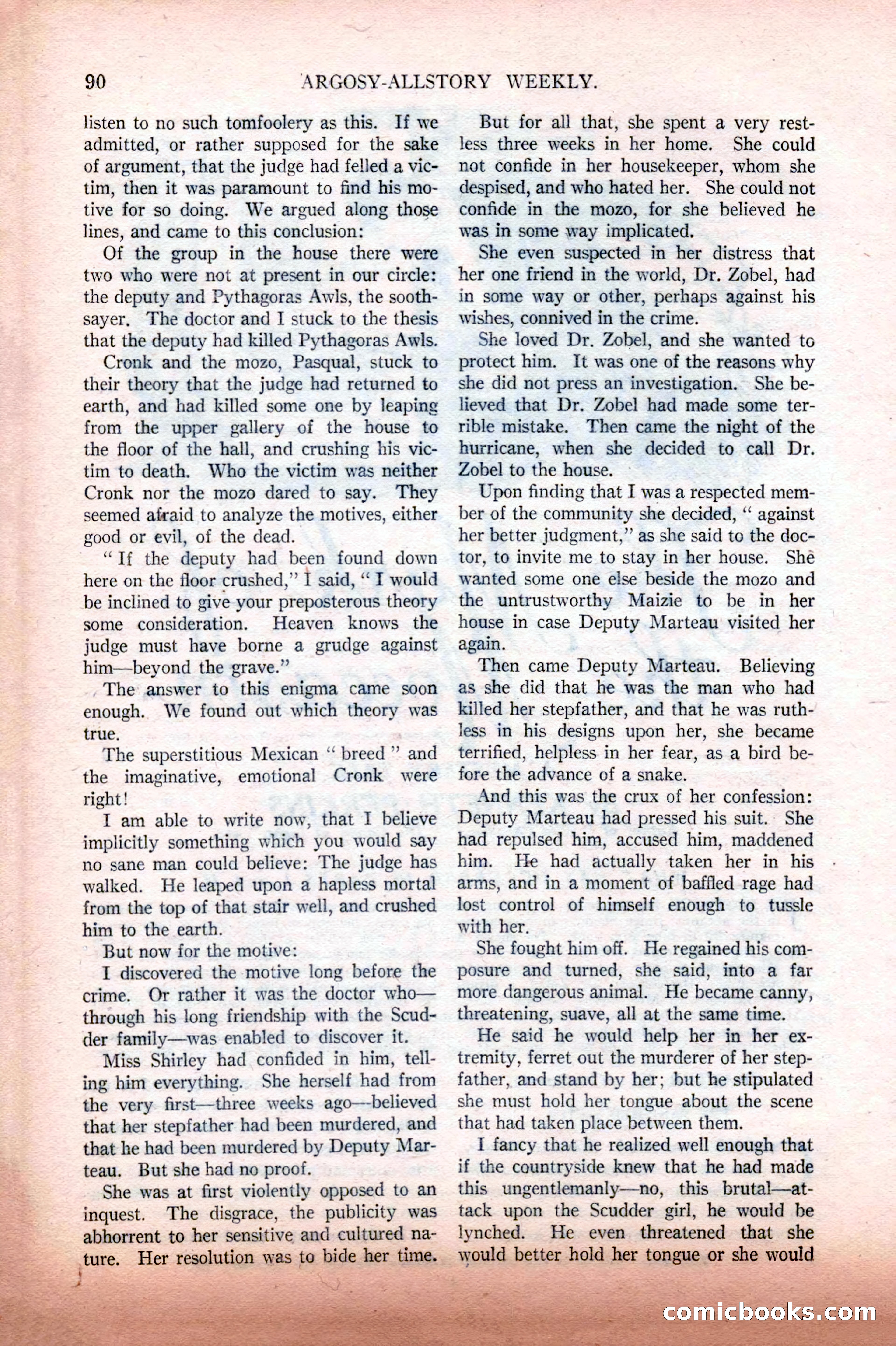 Argosy All-Story Weekly, February 12, 1927 — page 96 of 168