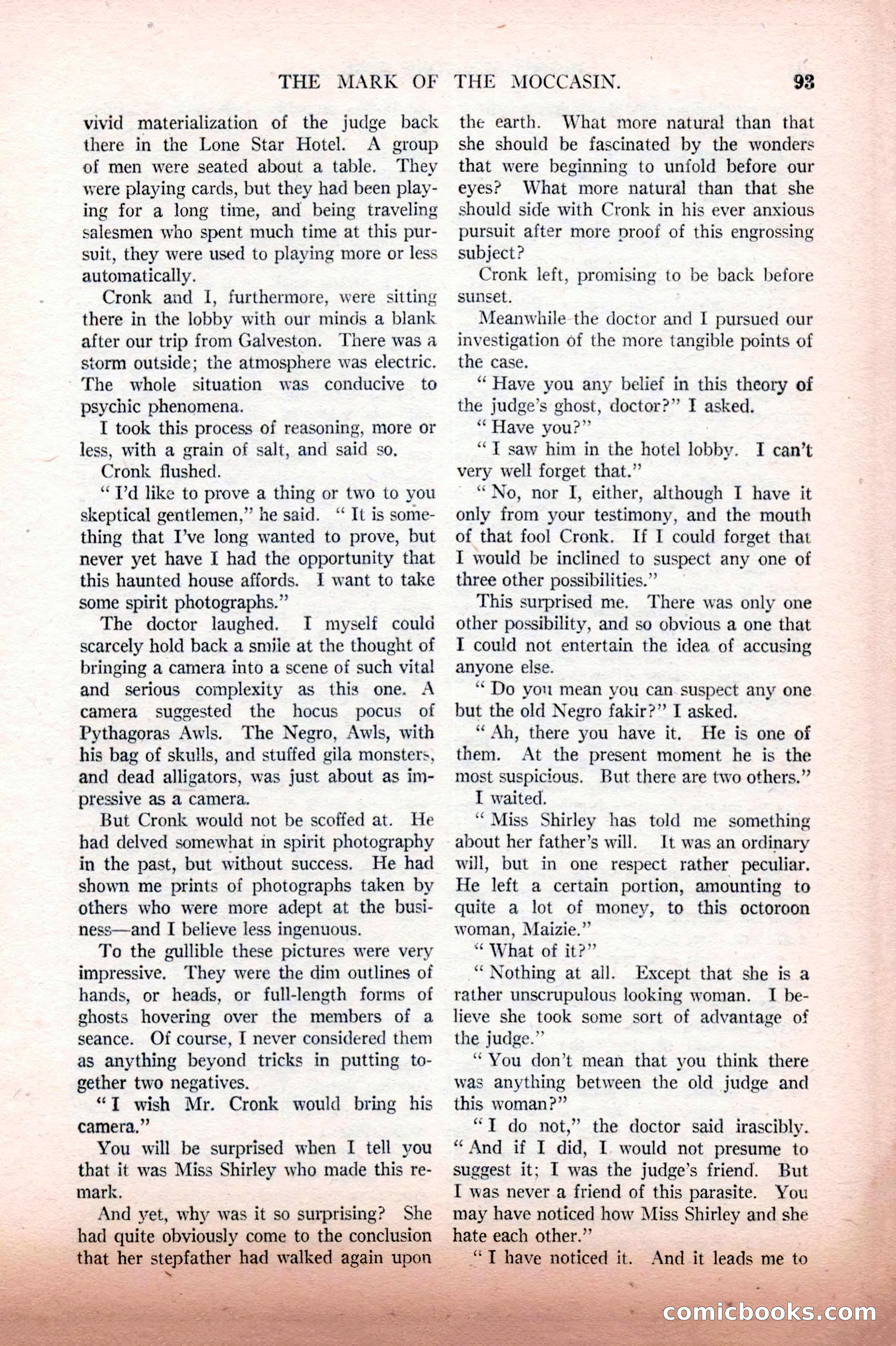 Argosy All-Story Weekly, February 12, 1927 — page 99 of 168