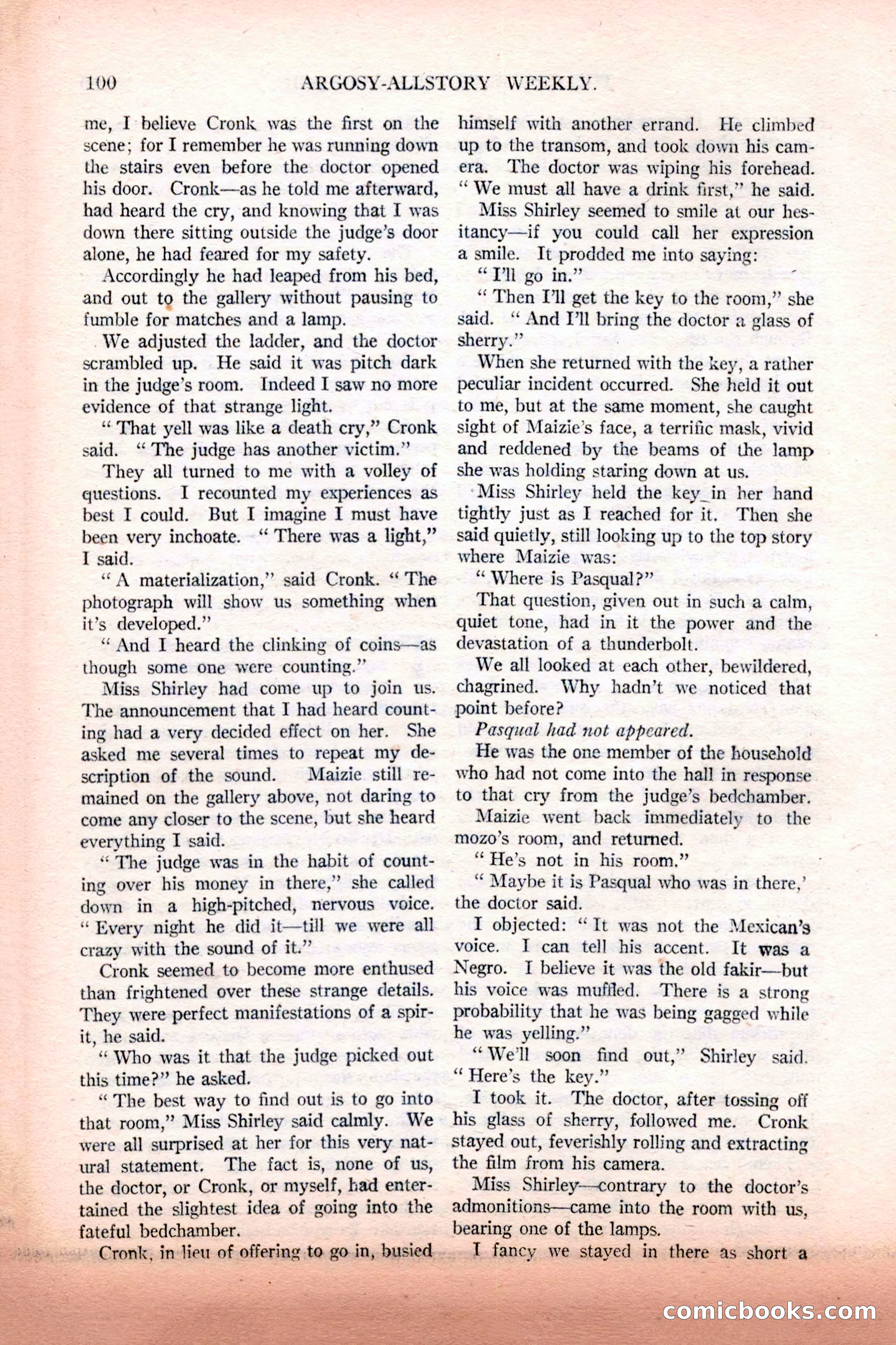 Argosy All-Story Weekly, February 12, 1927 — page 106 of 168
