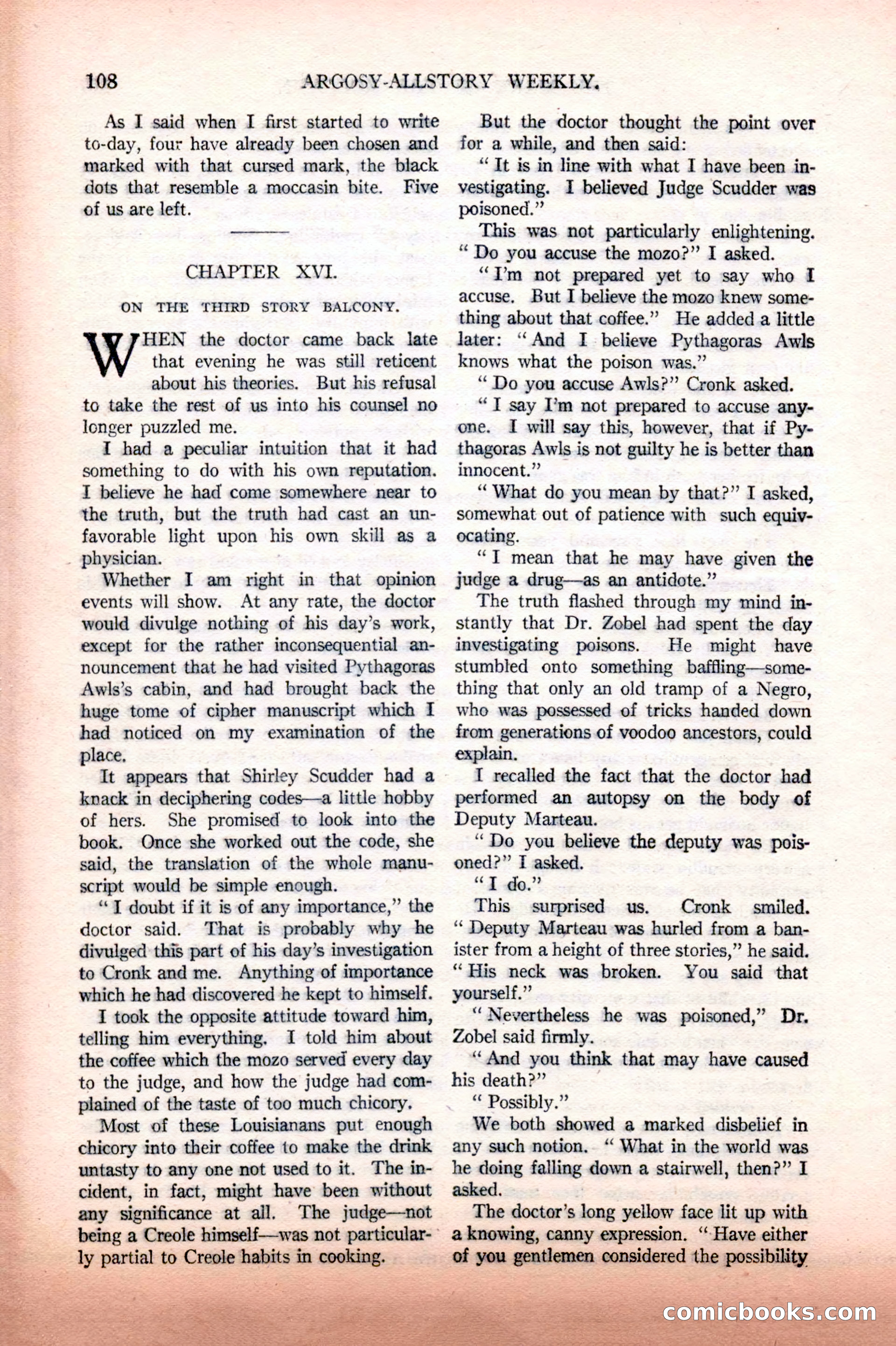 Argosy All-Story Weekly, February 12, 1927 — page 114 of 168