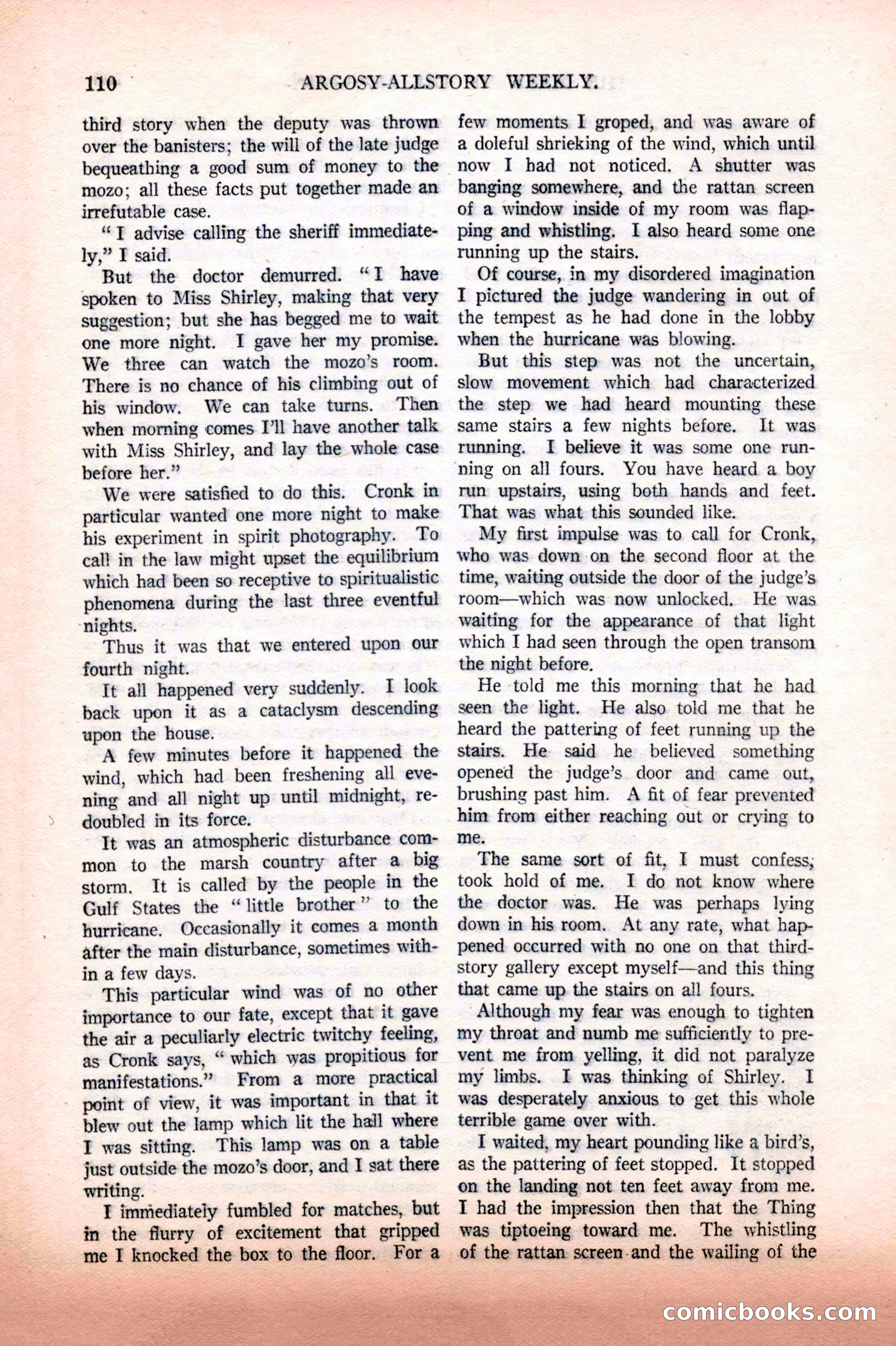 Argosy All-Story Weekly, February 12, 1927 — page 116 of 168