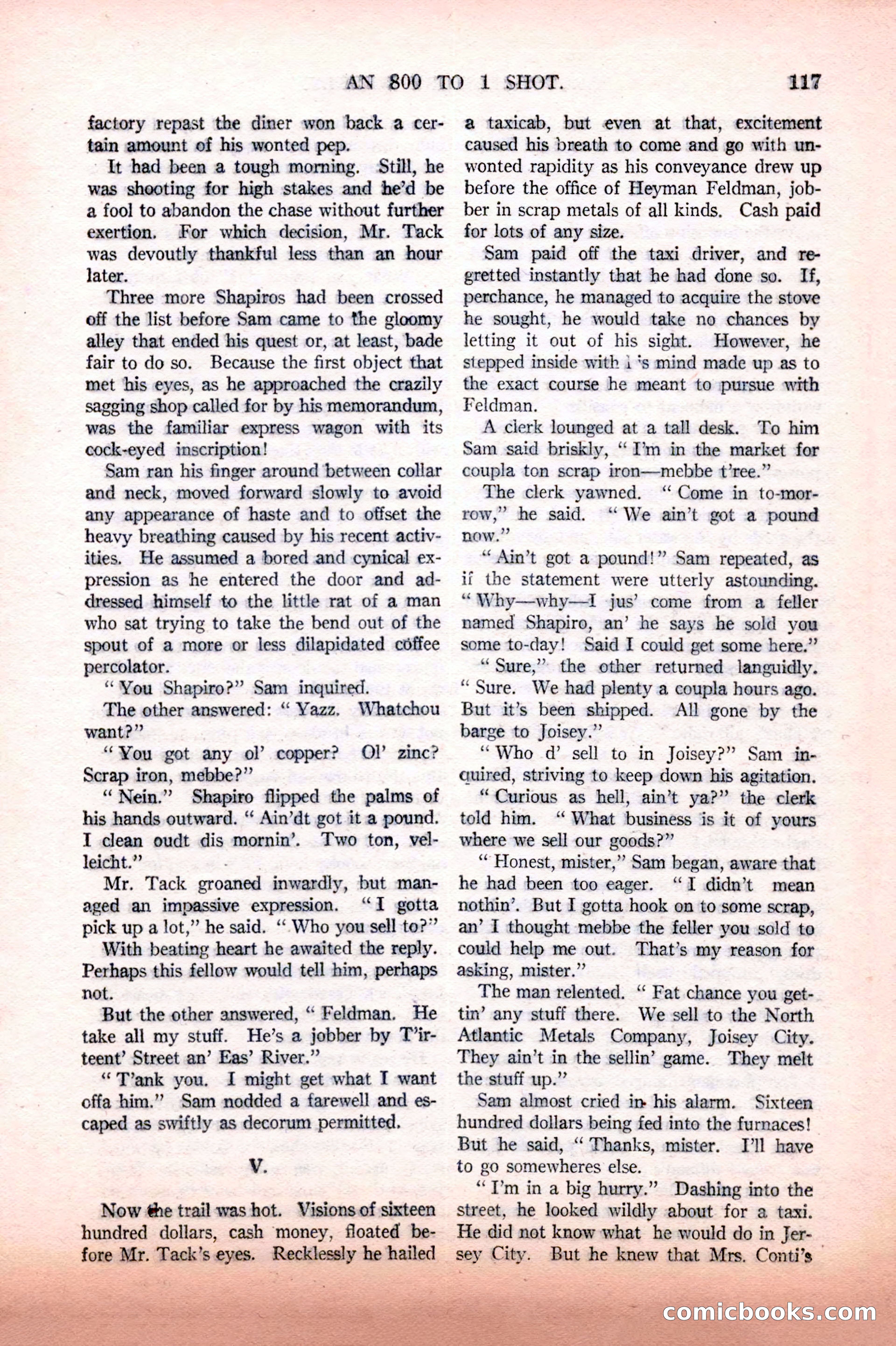Argosy All-Story Weekly, February 12, 1927 — page 123 of 168