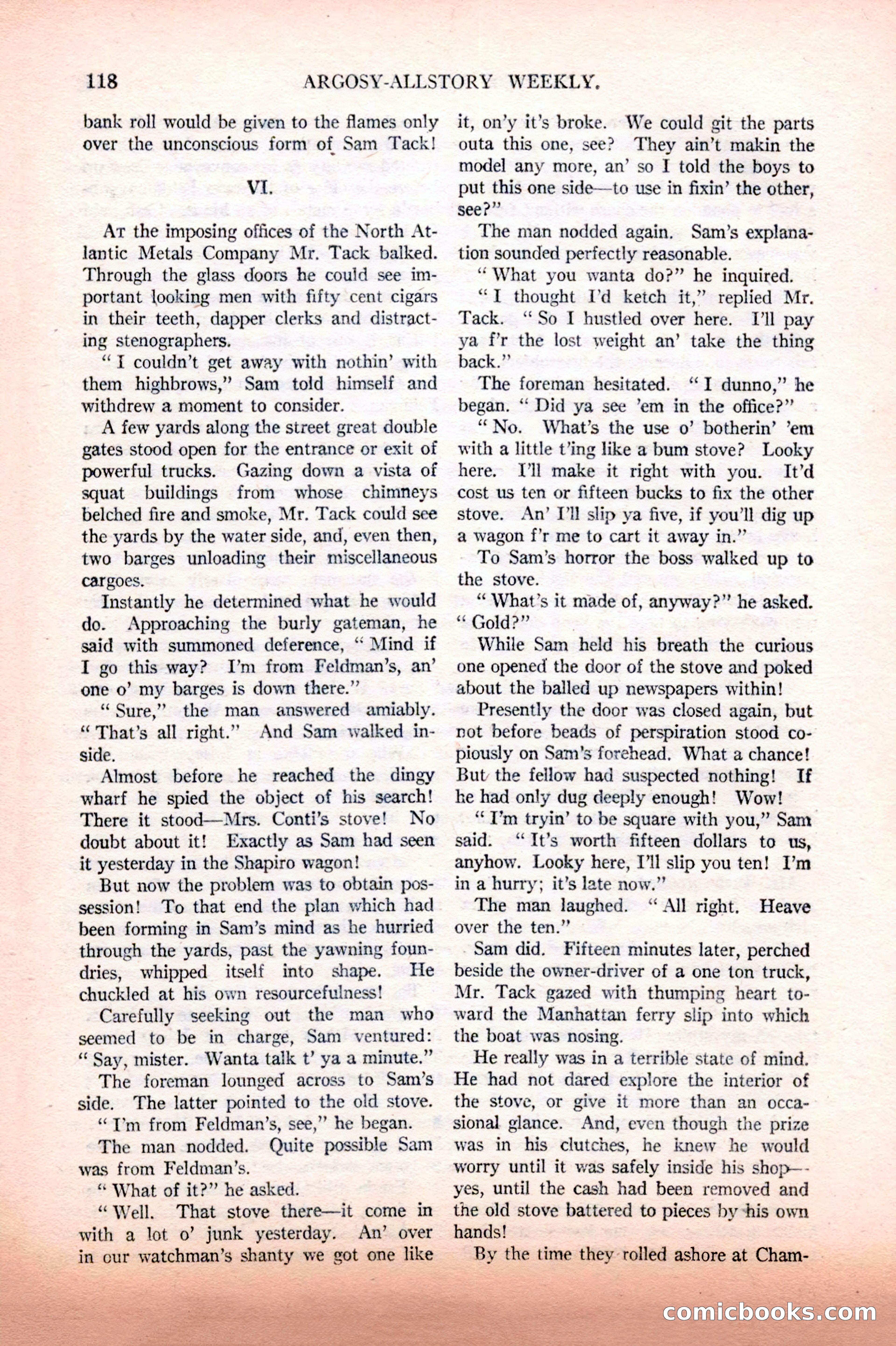 Argosy All-Story Weekly, February 12, 1927 — page 124 of 168