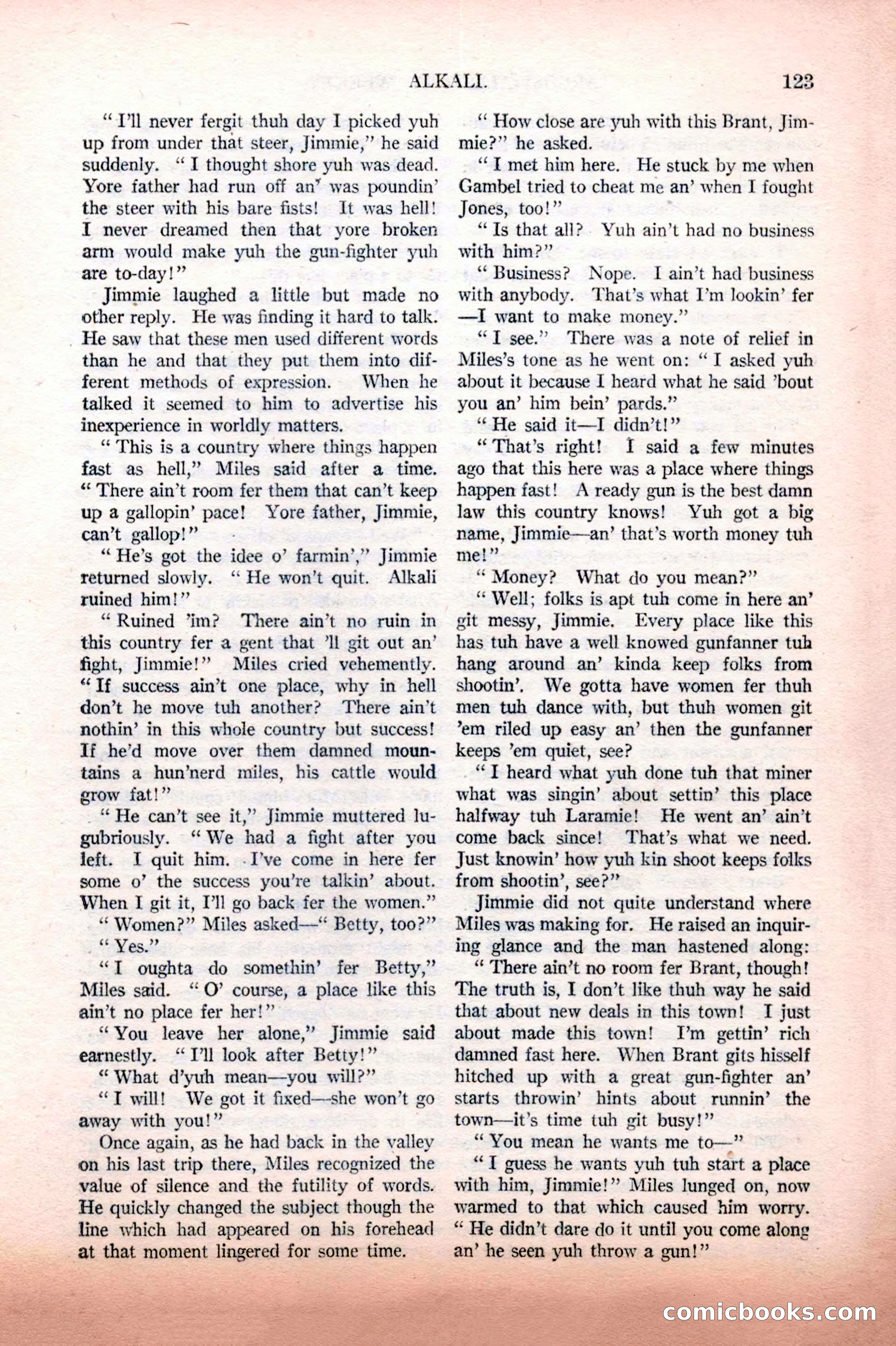 Argosy All-Story Weekly, February 12, 1927 — page 129 of 168