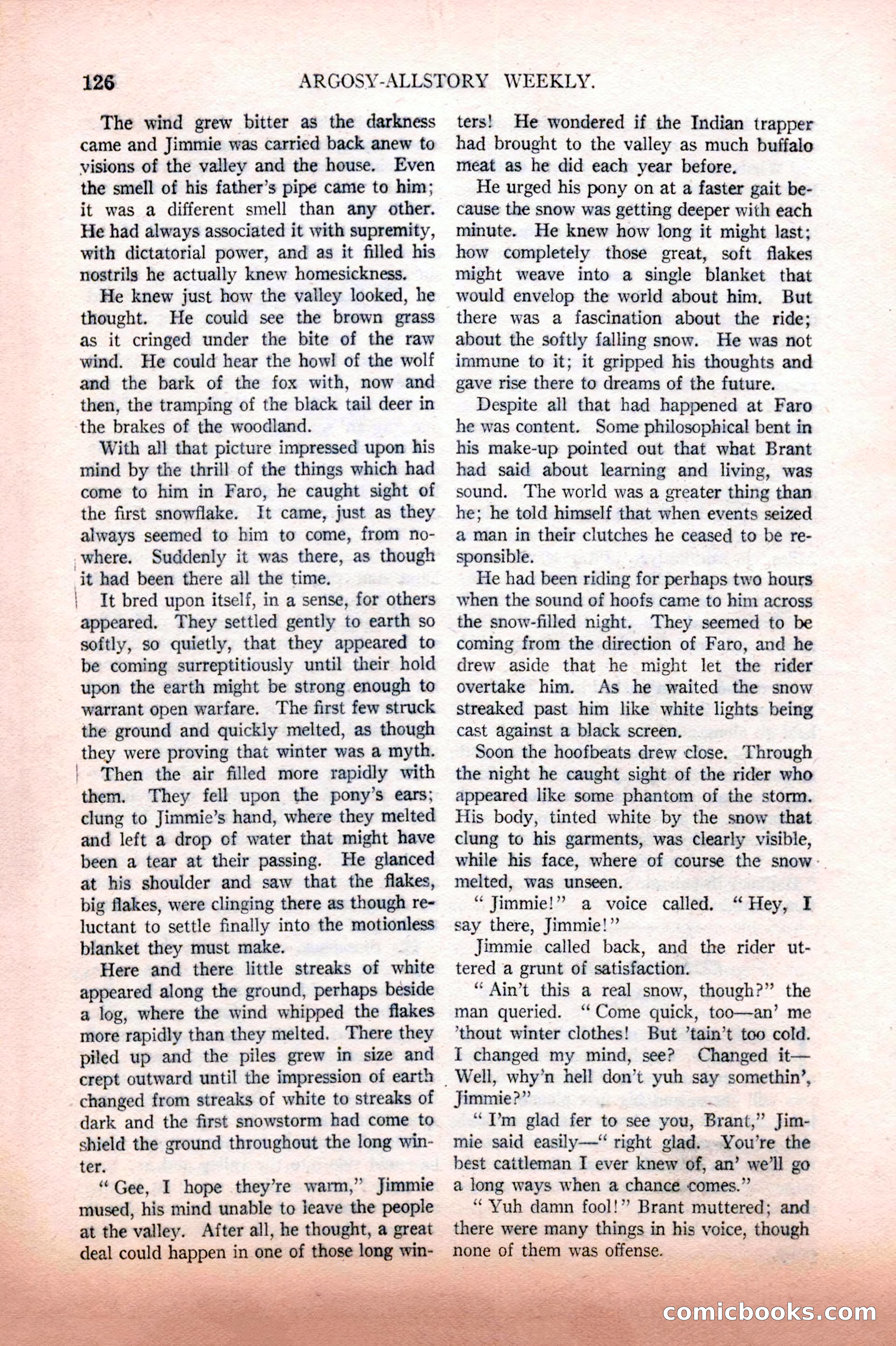 Argosy All-Story Weekly, February 12, 1927 — page 132 of 168