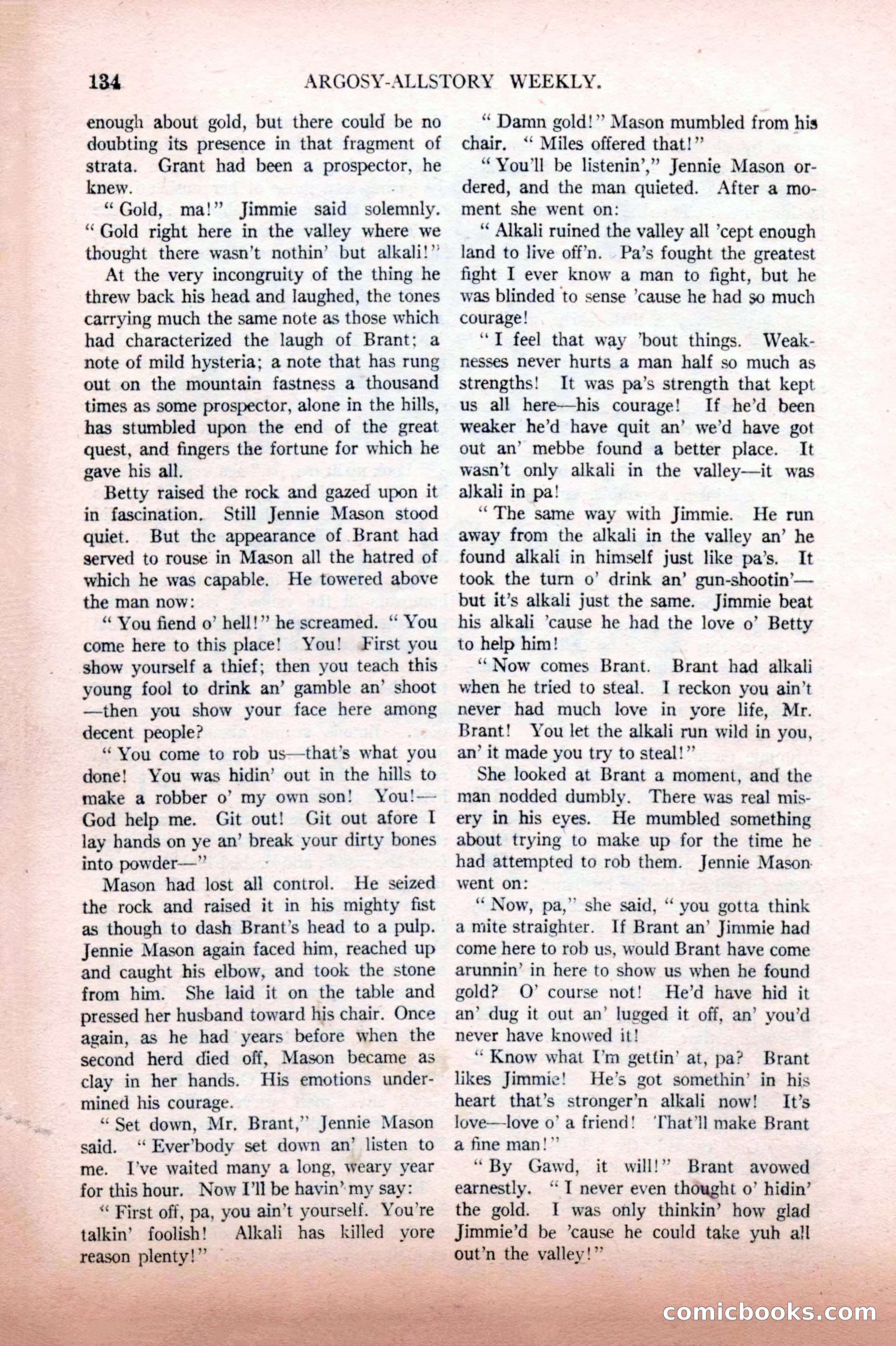 Argosy All-Story Weekly, February 12, 1927 — page 140 of 168