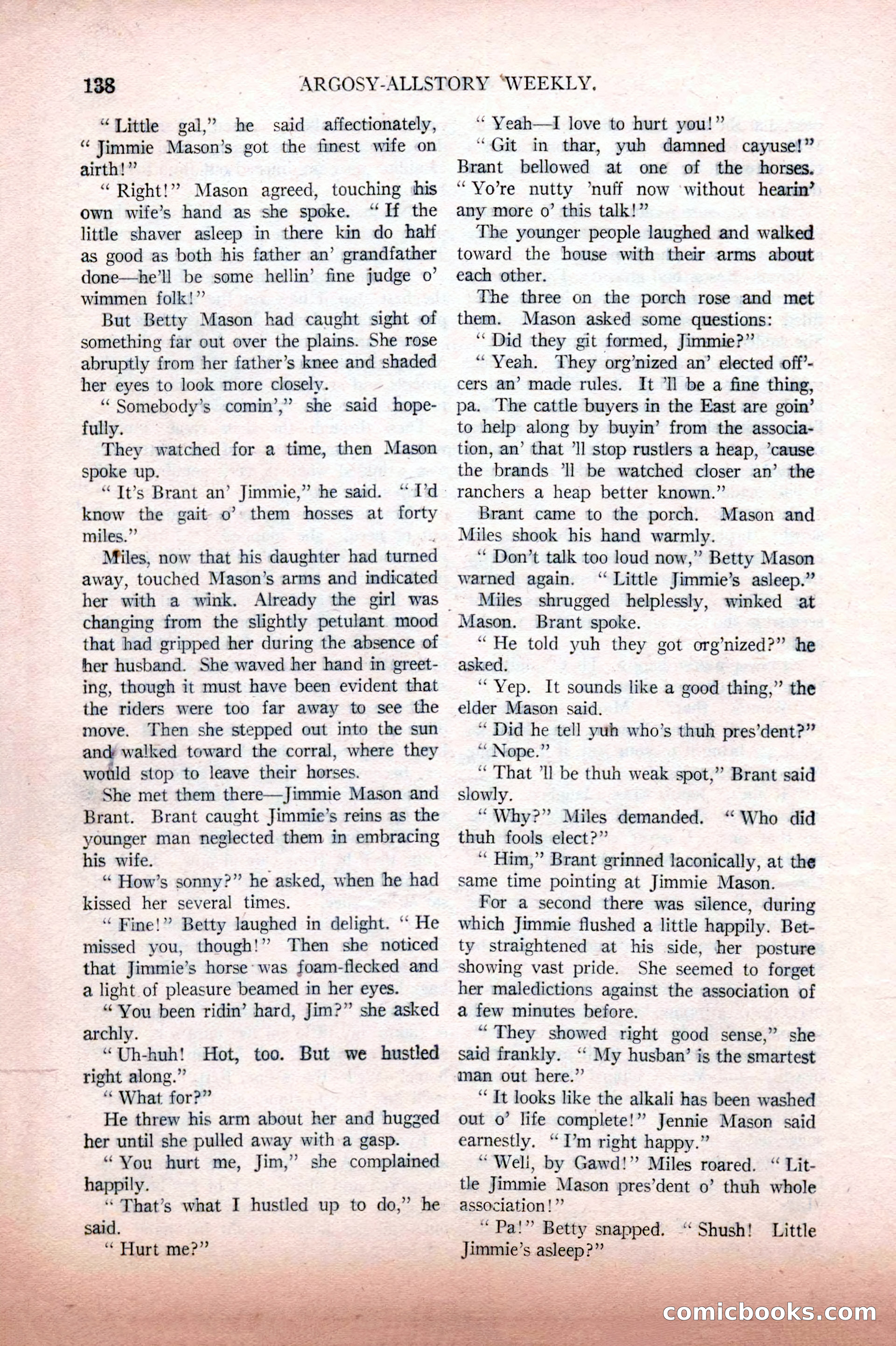 Argosy All-Story Weekly, February 12, 1927 — page 144 of 168