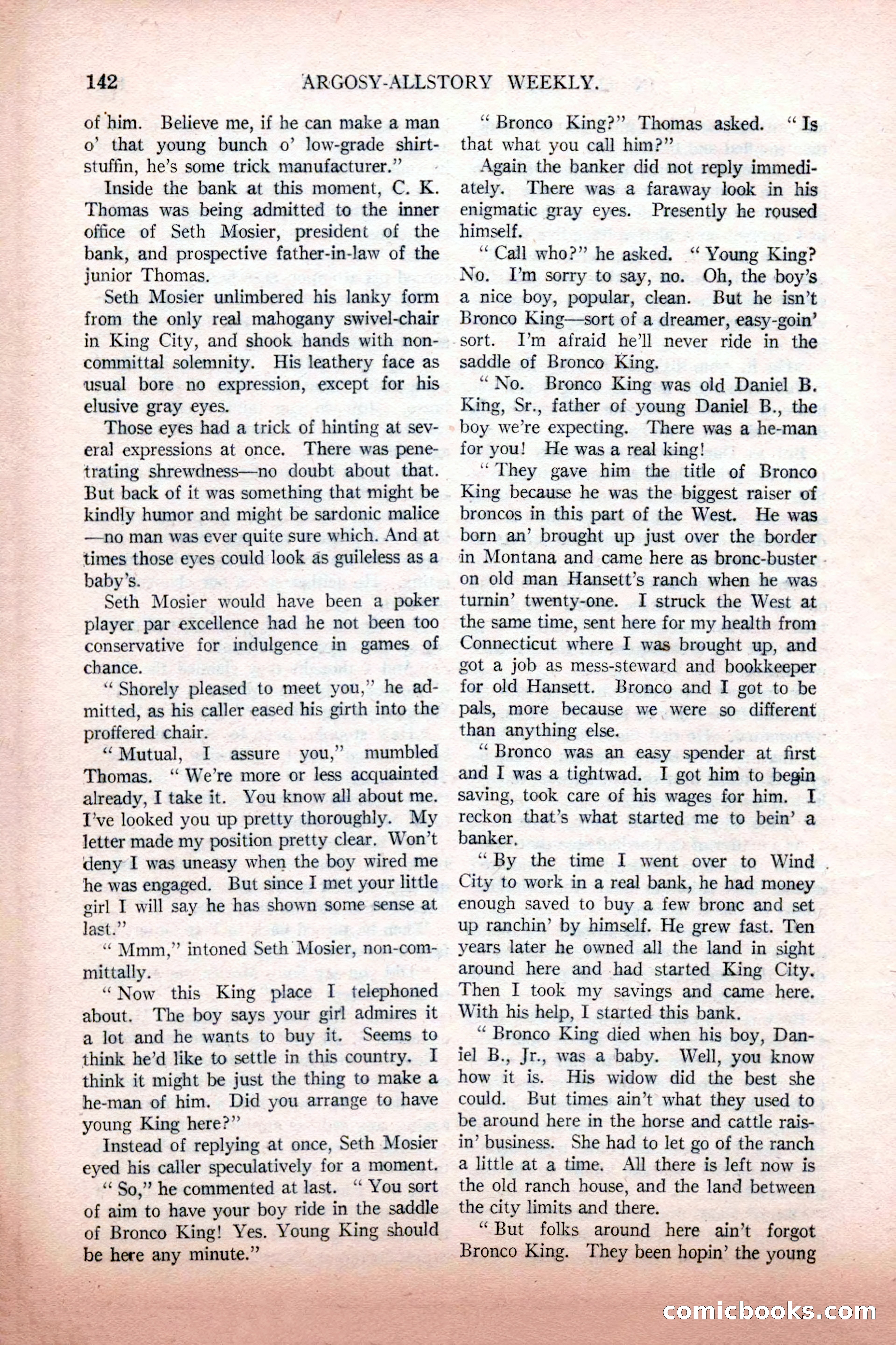 Argosy All-Story Weekly, February 12, 1927 — page 148 of 168