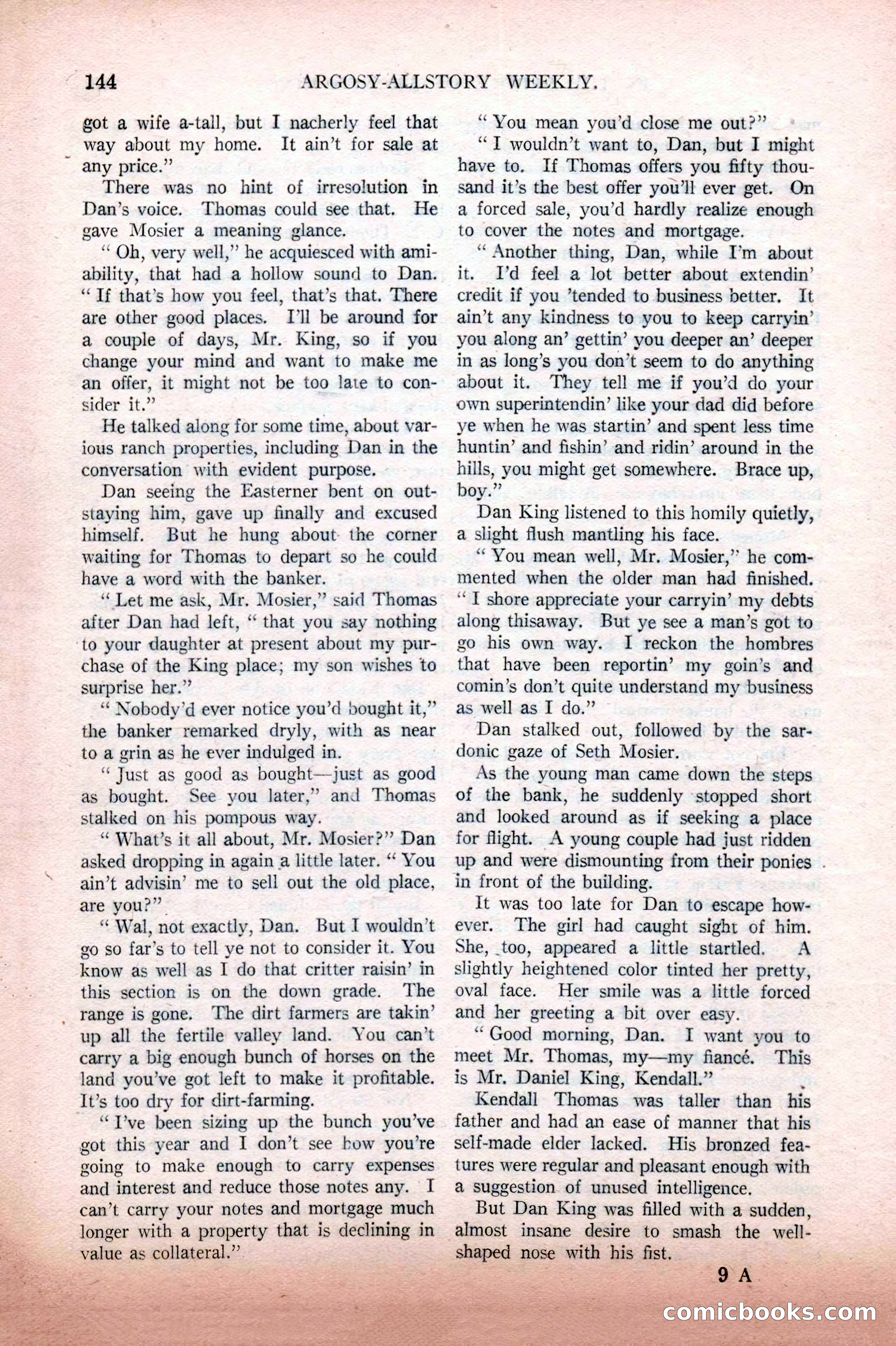Argosy All-Story Weekly, February 12, 1927 — page 150 of 168